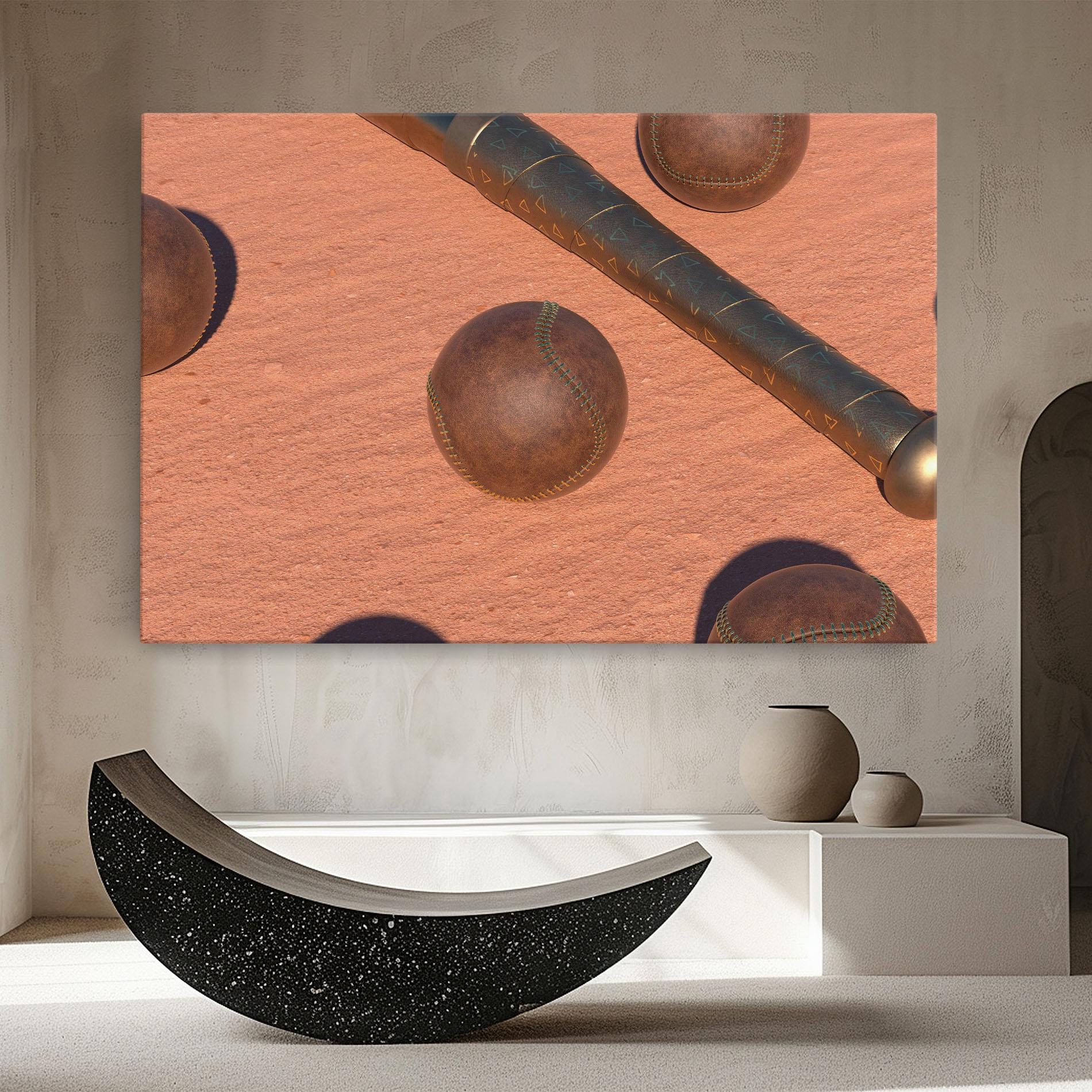 Tablou Canvas Baseball Set On Send mockup 8