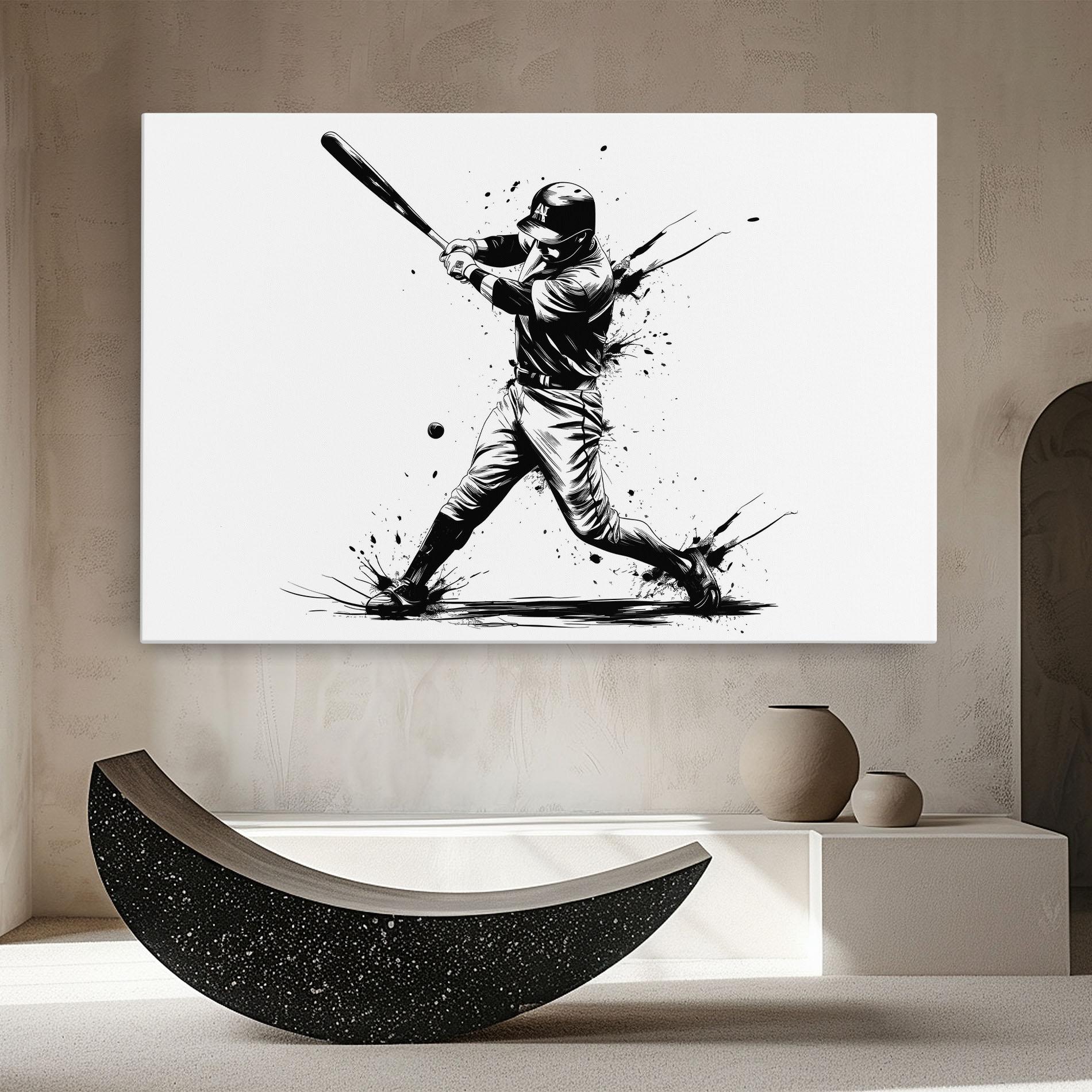 Tablou Canvas Baseball Splash mockup 8