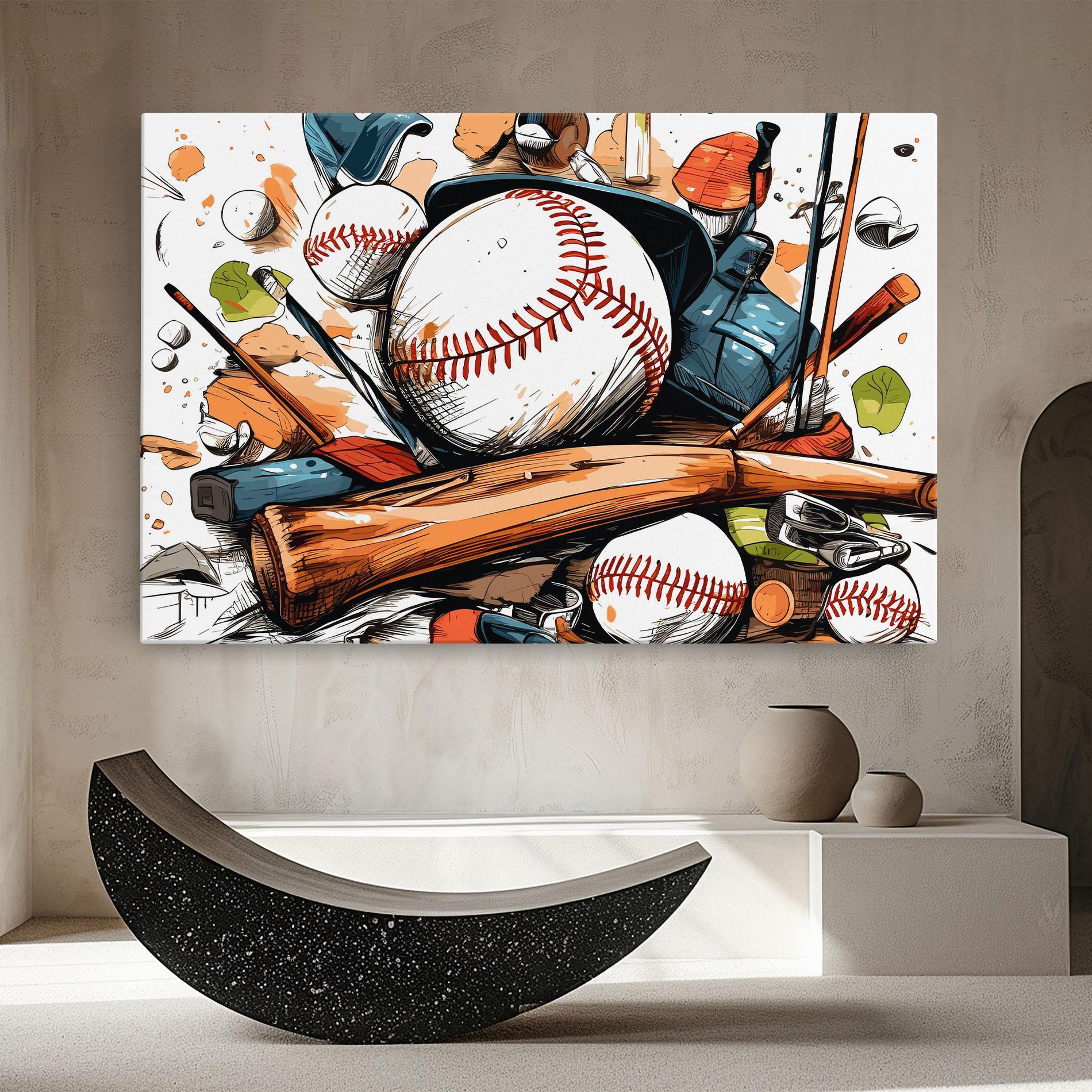 Tablou Canvas Baseball Trash mockup 8