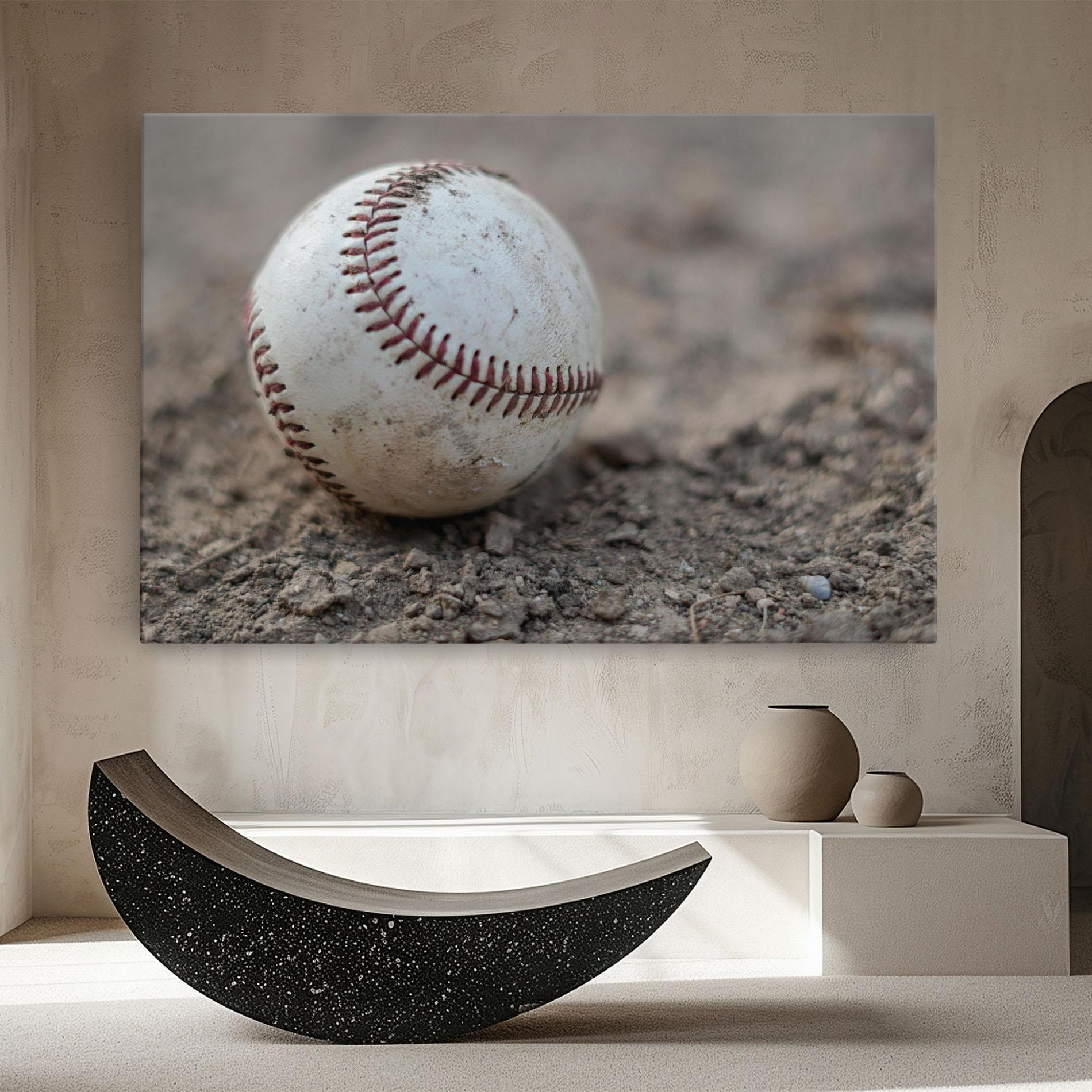 Tablou Canvas Dusty Baseball Ball mockup 8