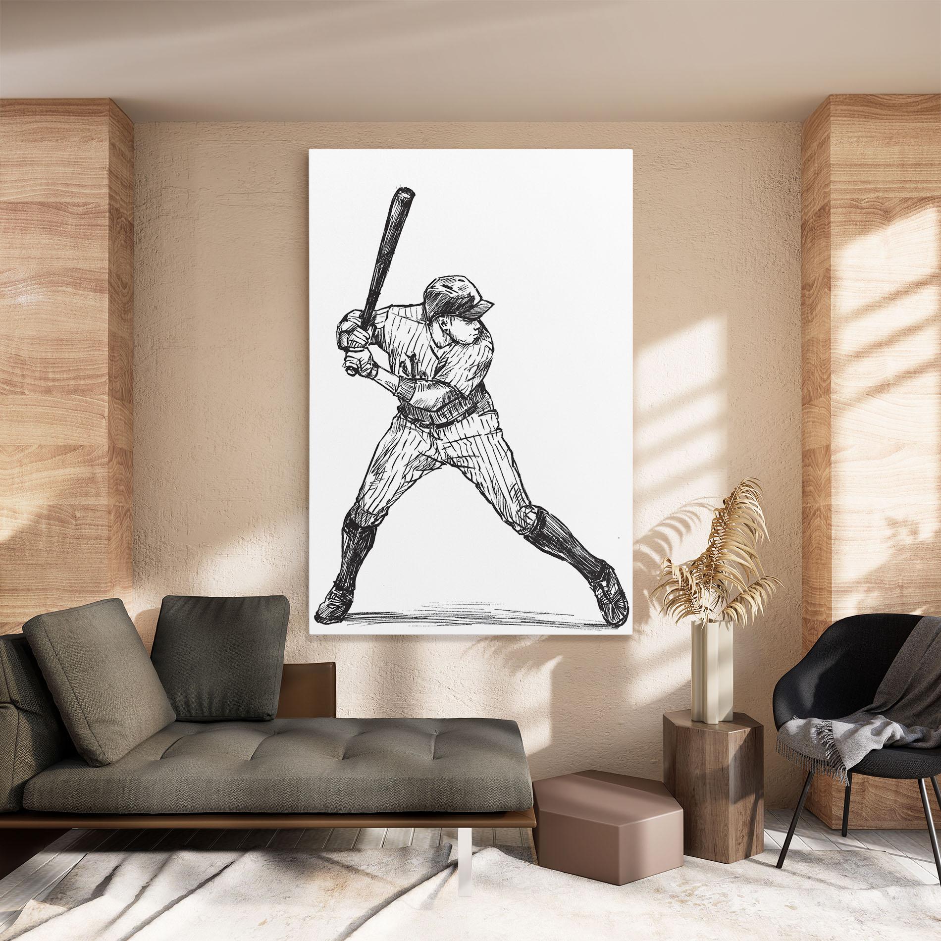 Tablou Canvas Baseball Play mockup 8