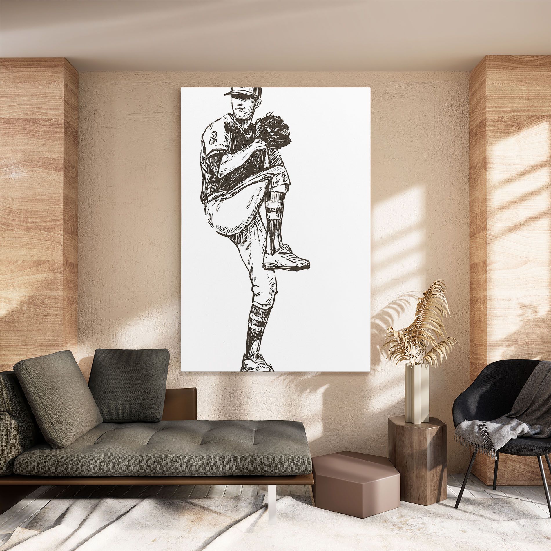 Baseball Player Line mockup 8