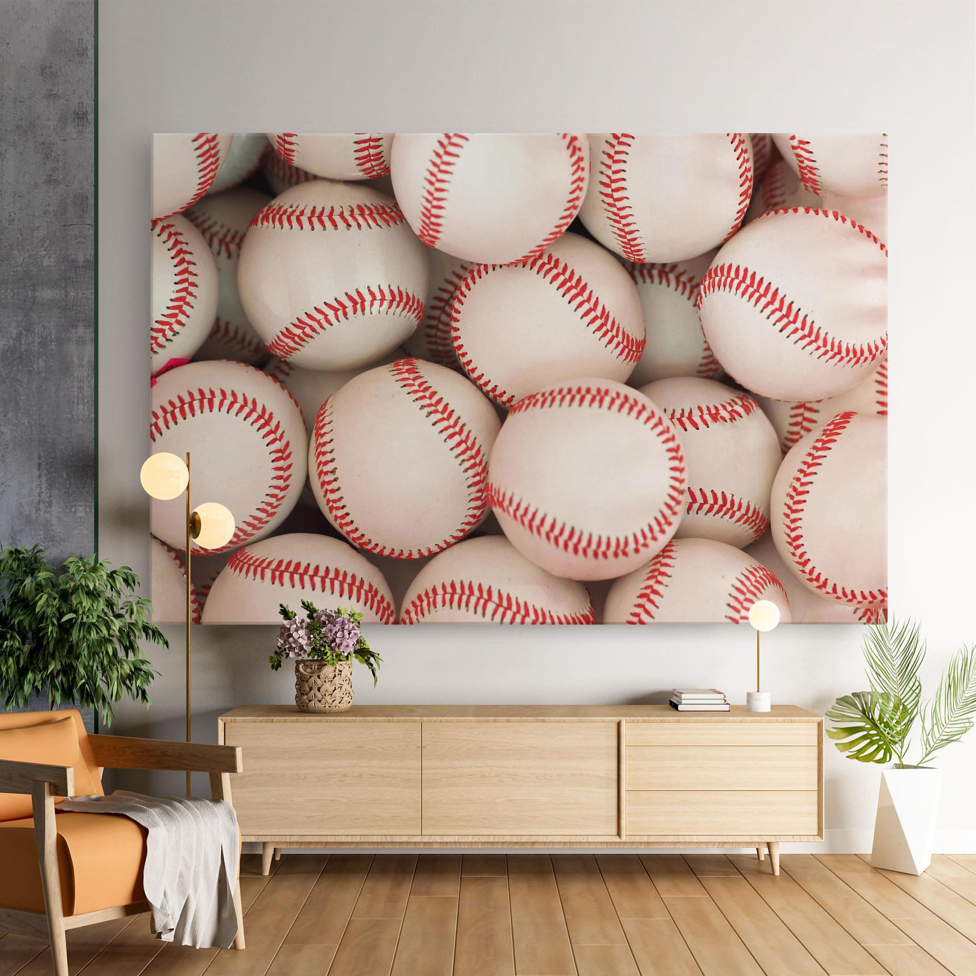 Tablou Canvas Baseball Balls Stack mockup 9