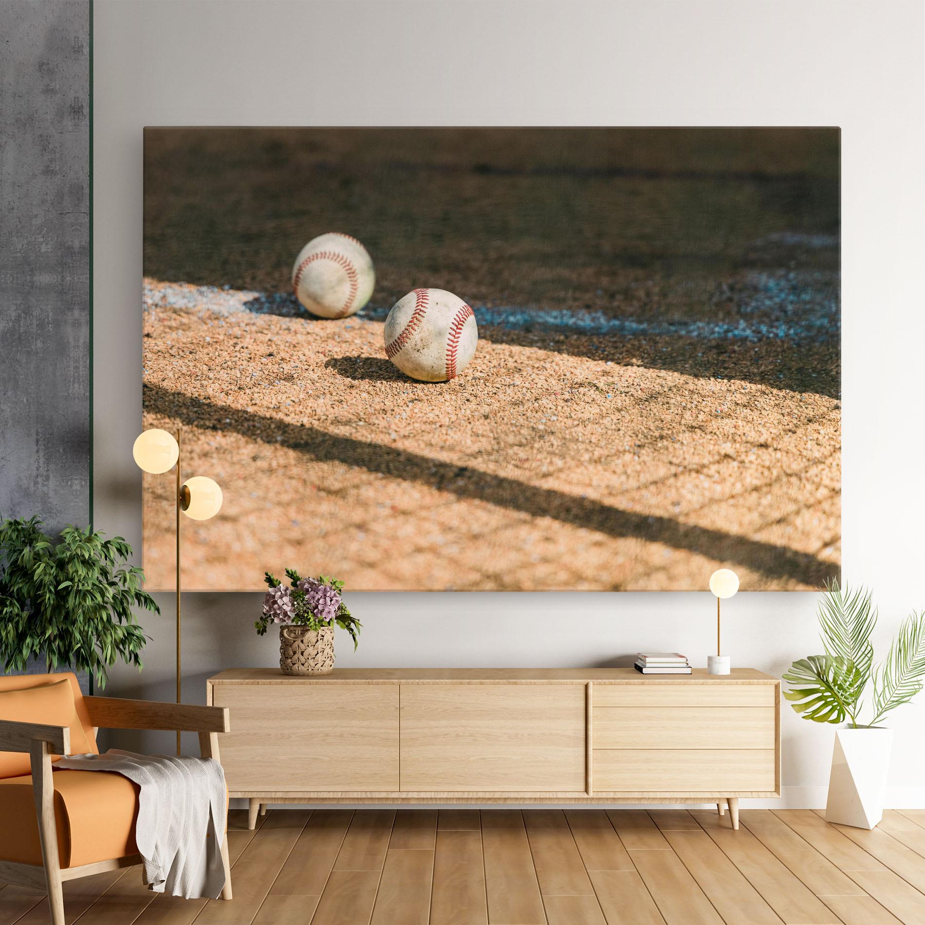 Tablou Canvas Baseball Balls mockup 9