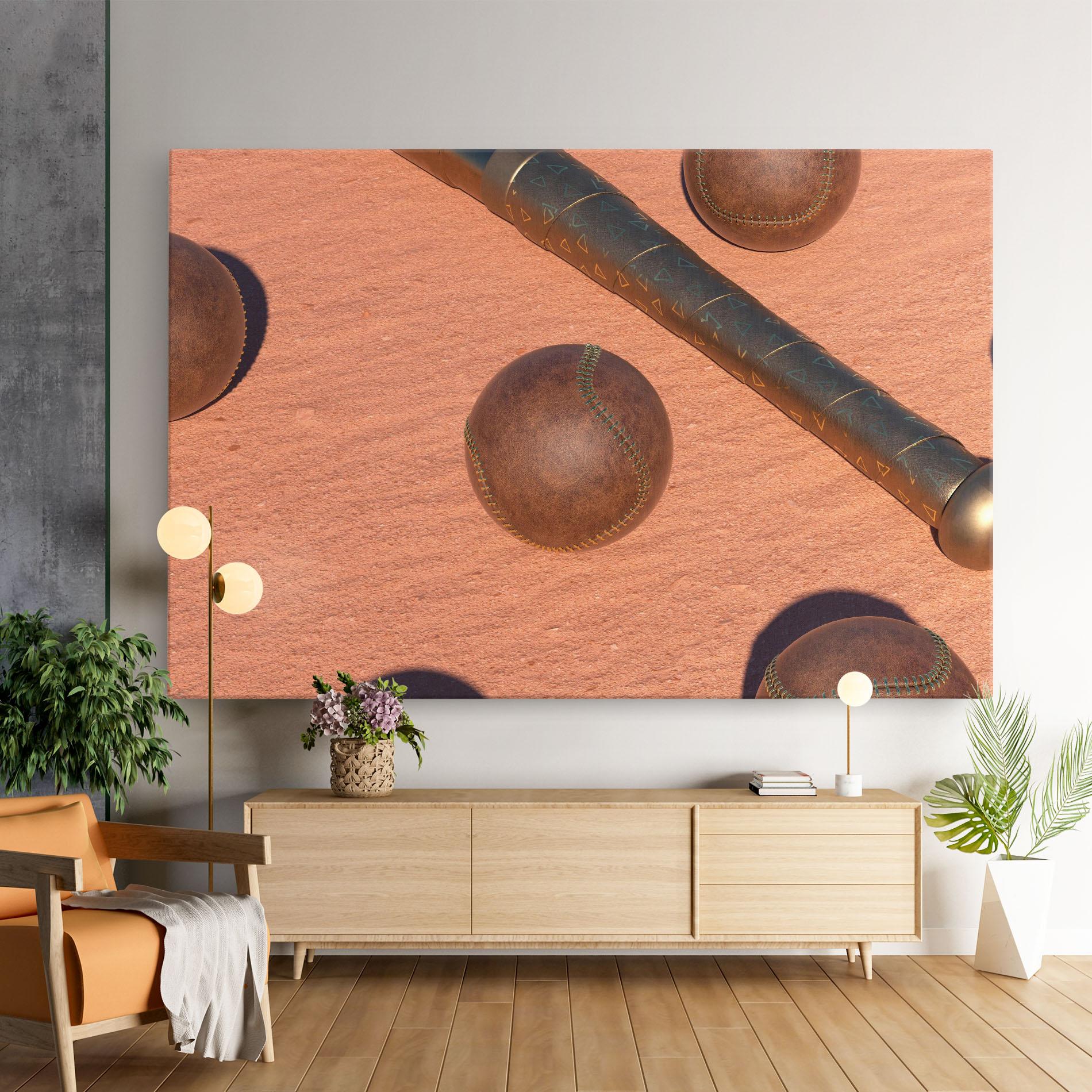 Tablou Canvas Baseball Set On Send mockup 9