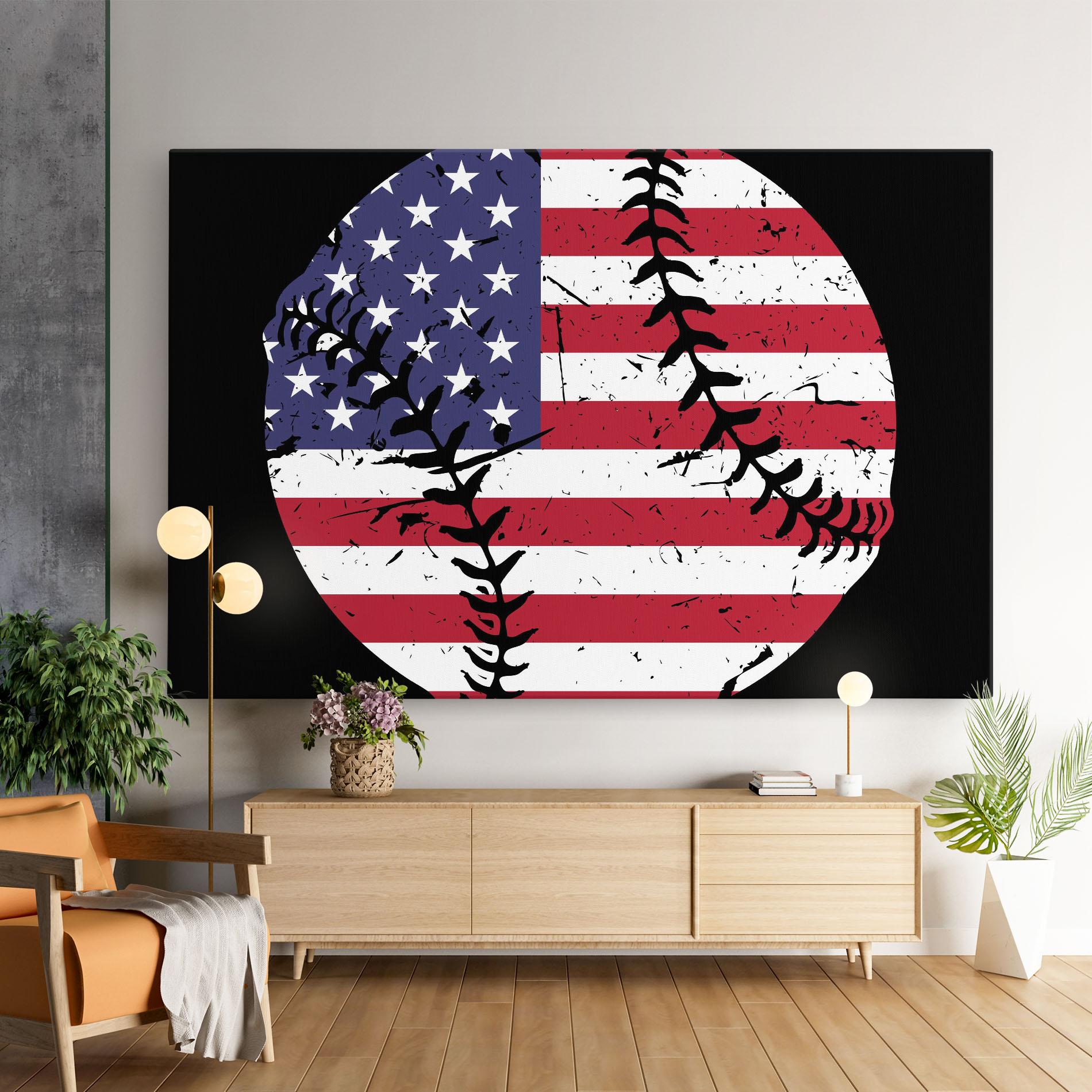 Tablou Canvas Baseball Usa mockup 9