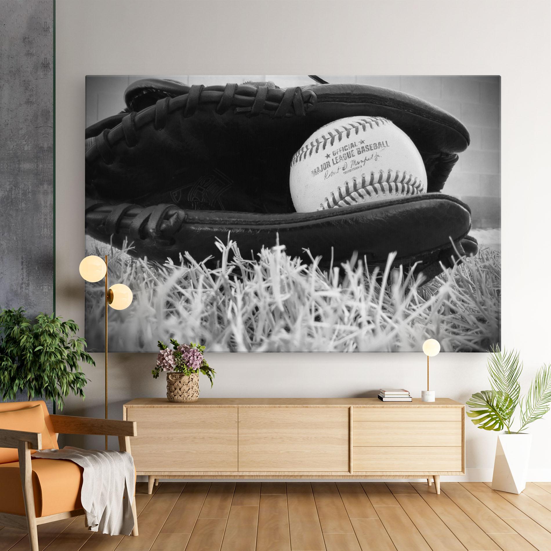 Tablou Canvas Black Baseball Glove mockup 9