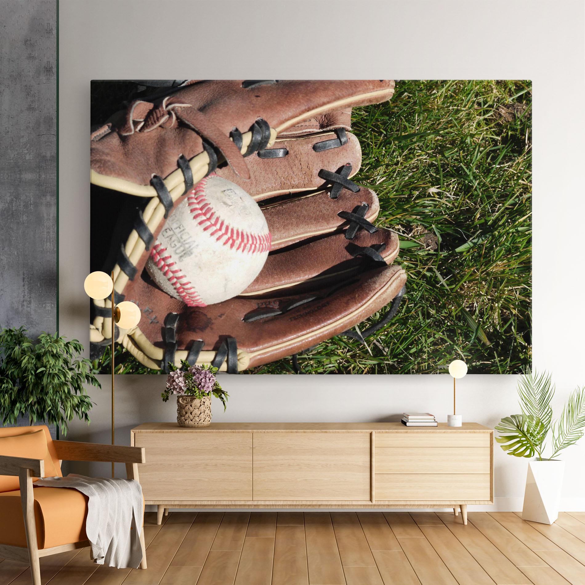 Tablou Canvas Brown Baseball Glove mockup 9