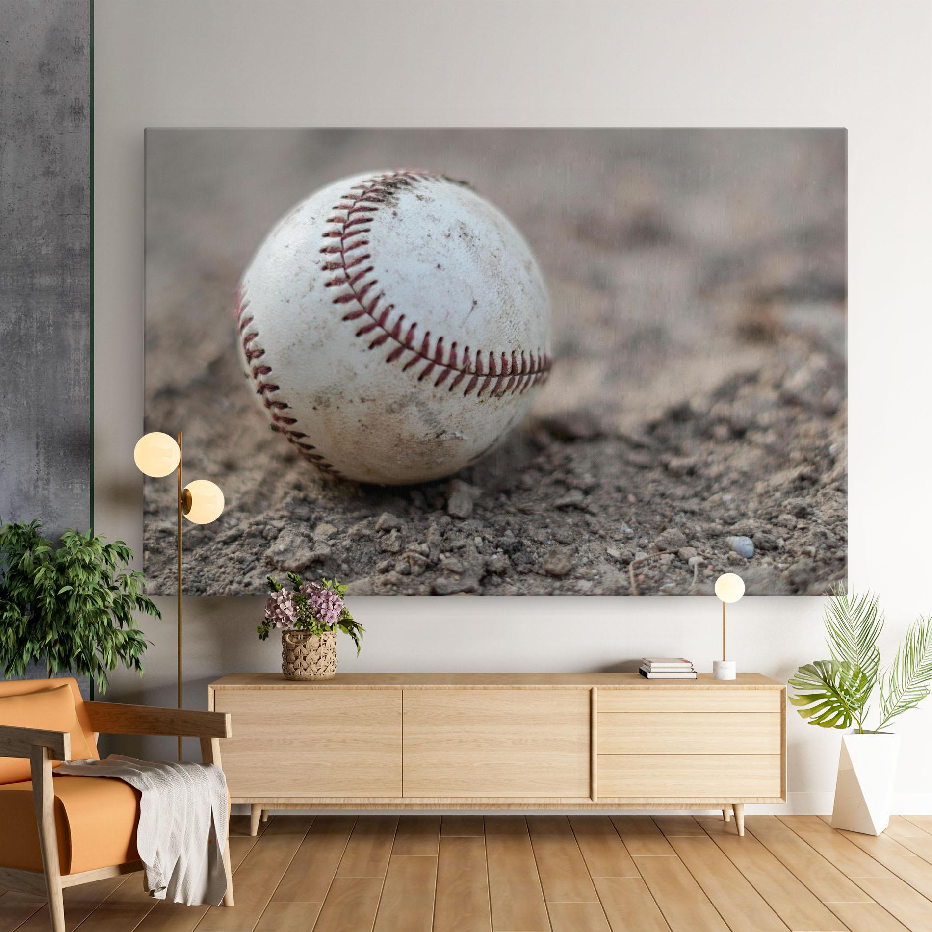 Tablou Canvas Dusty Baseball Ball mockup 9