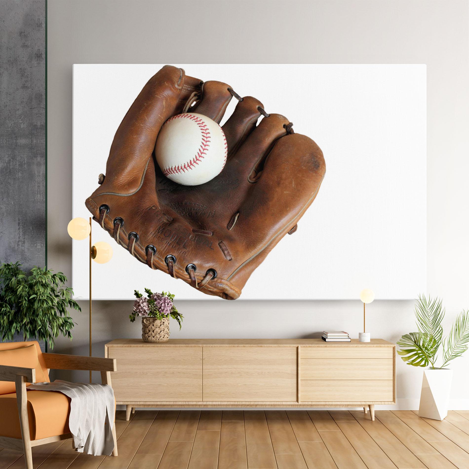 Tablou Canvas Holding Baseball Ball mockup 9