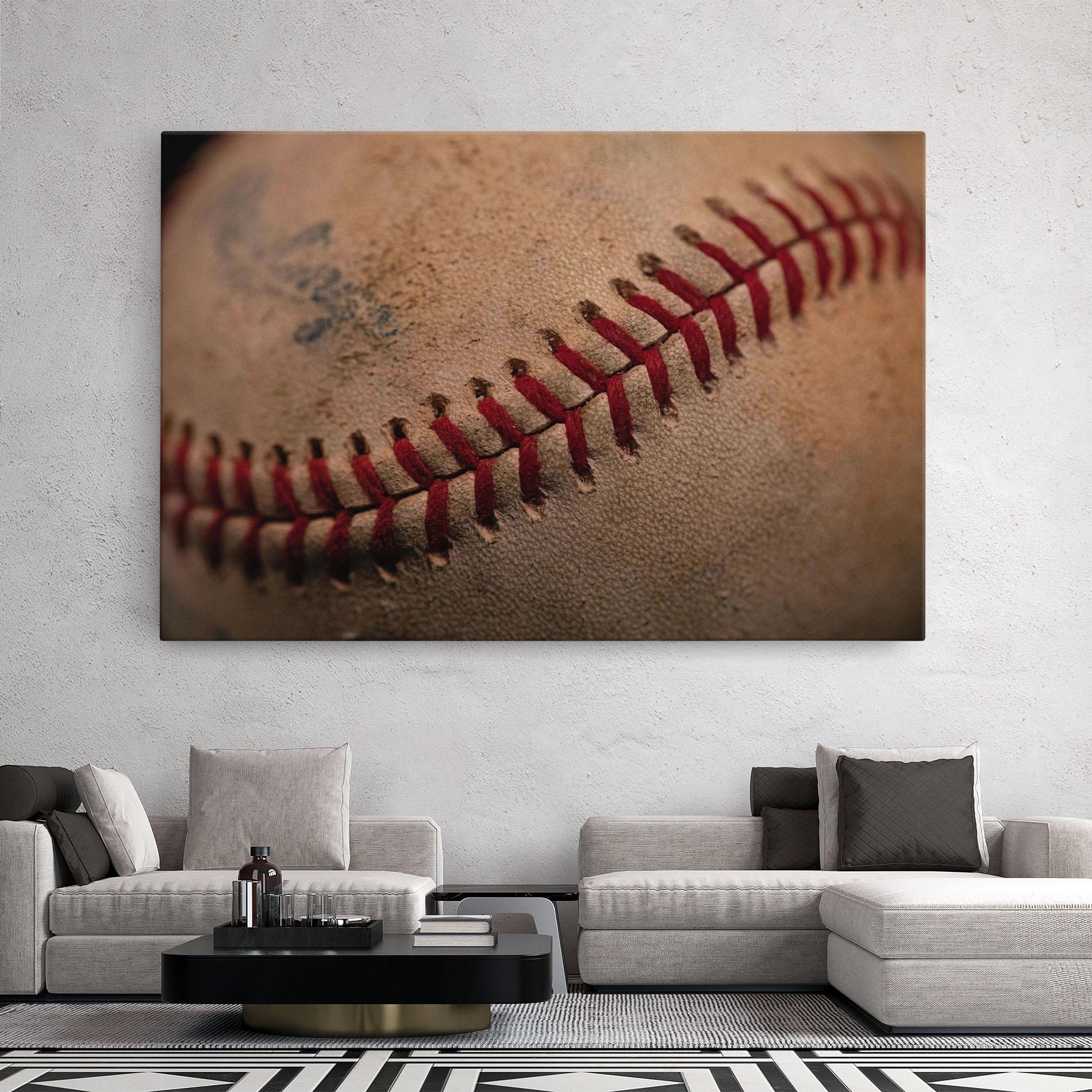 Tablou Canvas Baseball Ball Close Up mockup 2