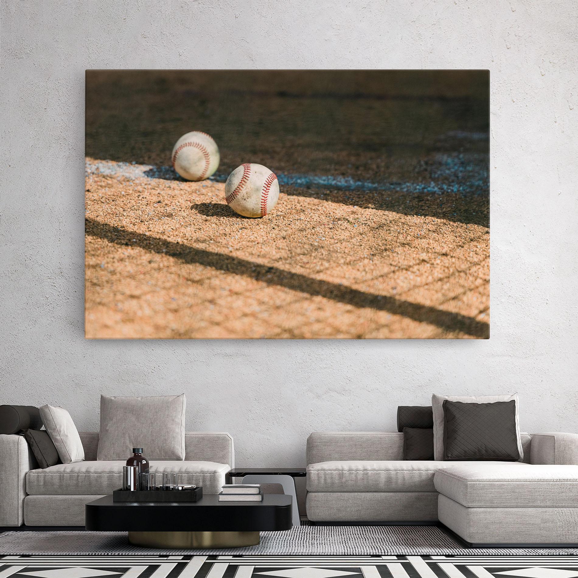 Tablou Canvas Baseball Balls mockup 2