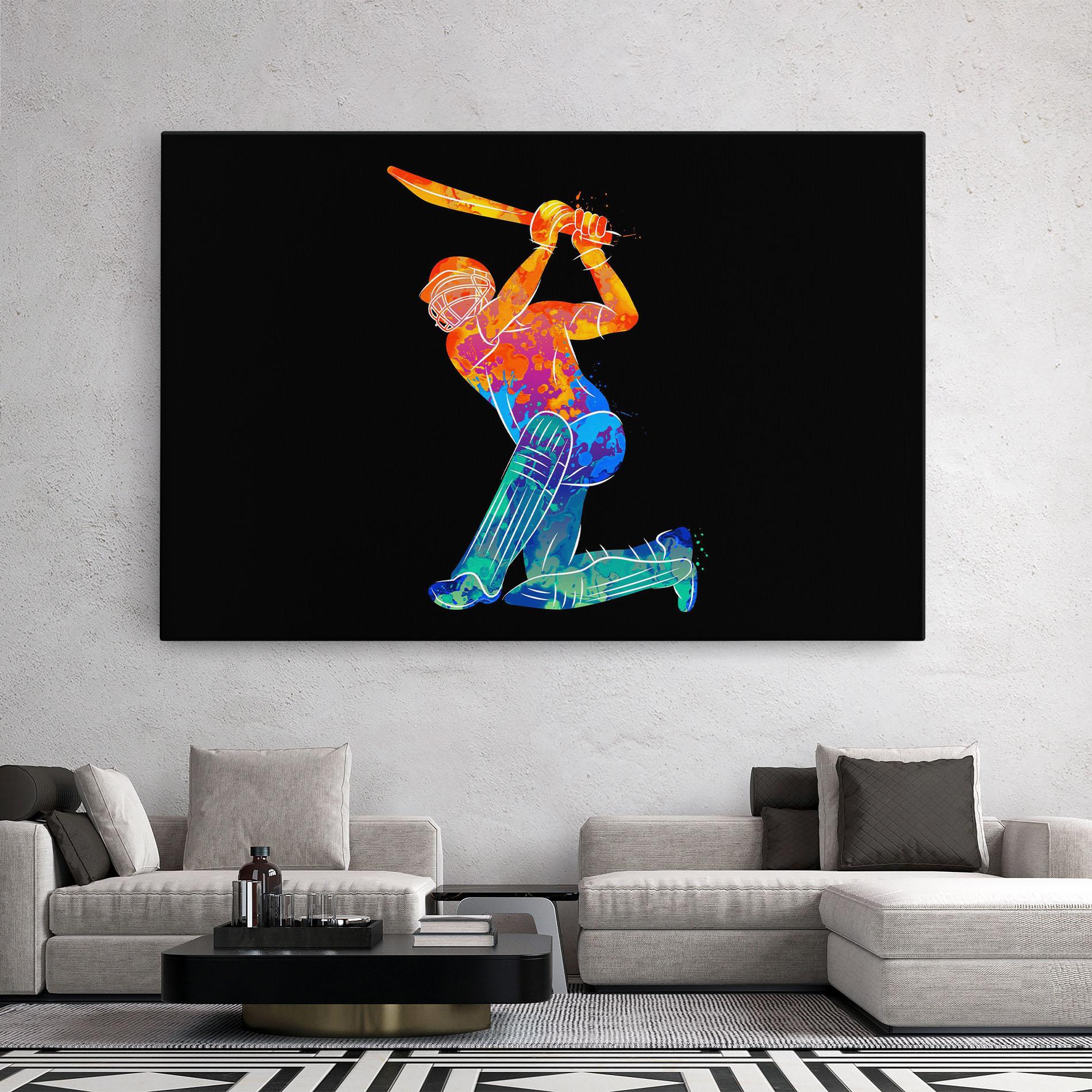 Tablou Canvas Baseball Color Art mockup 2