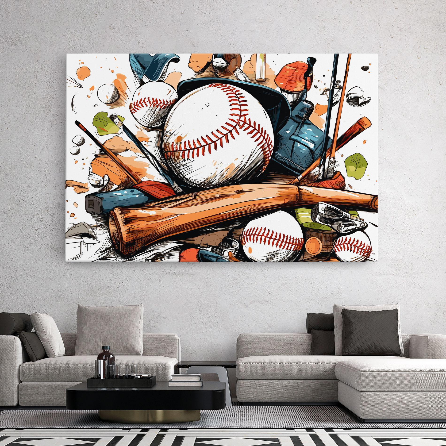 Tablou Canvas Baseball Trash mockup 2