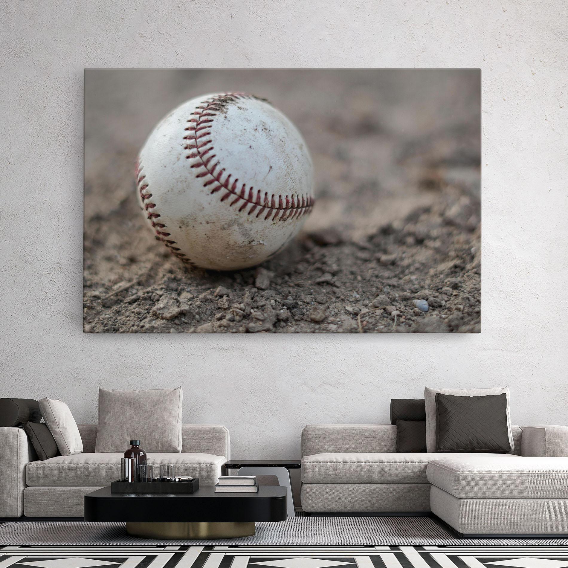 Tablou Canvas Dusty Baseball Ball mockup 2