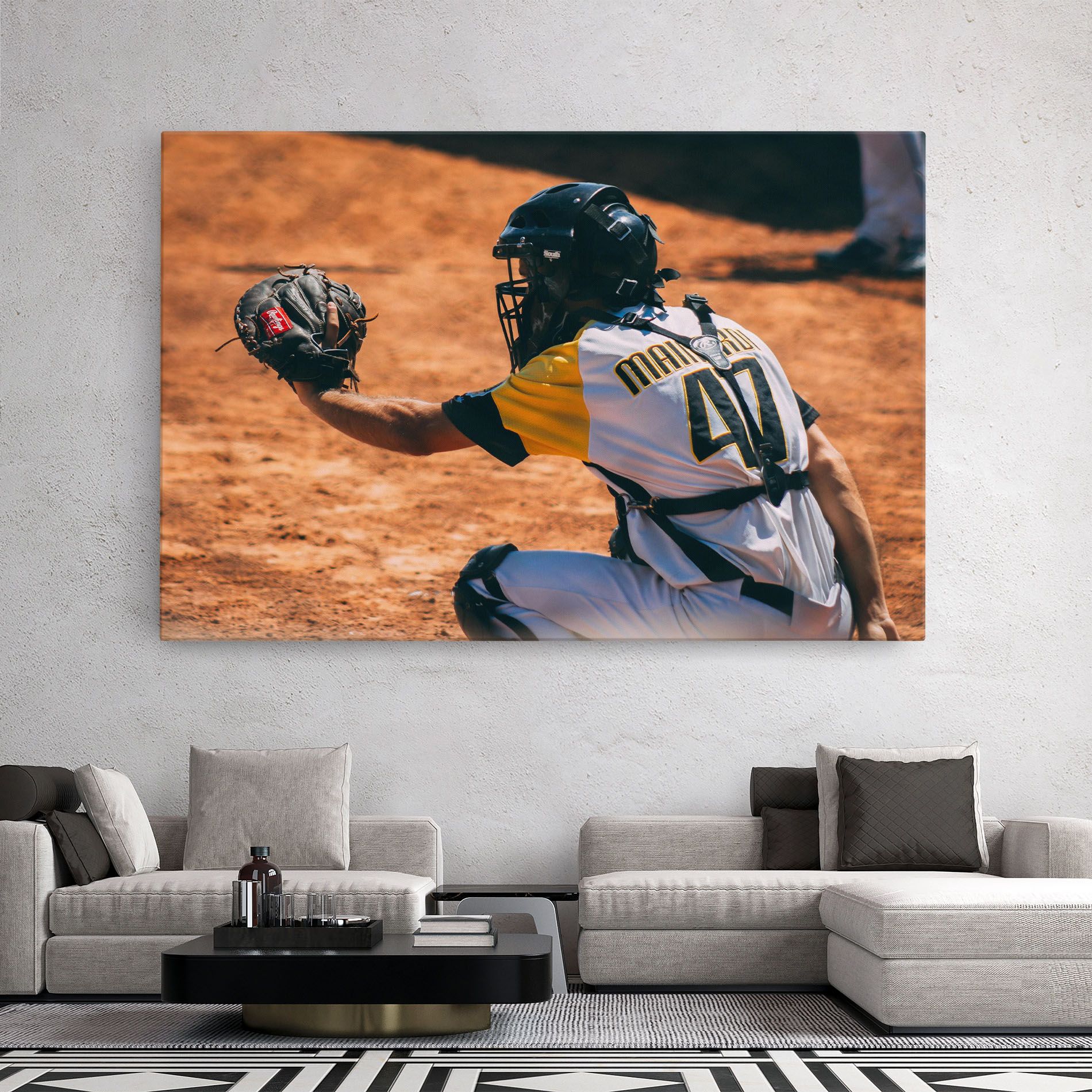 Number 47 Baseball mockup 2