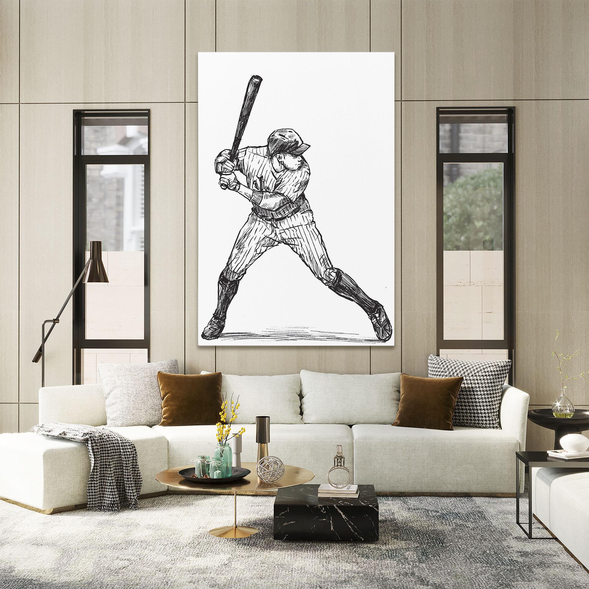Tablou Canvas Baseball Play mockup 2