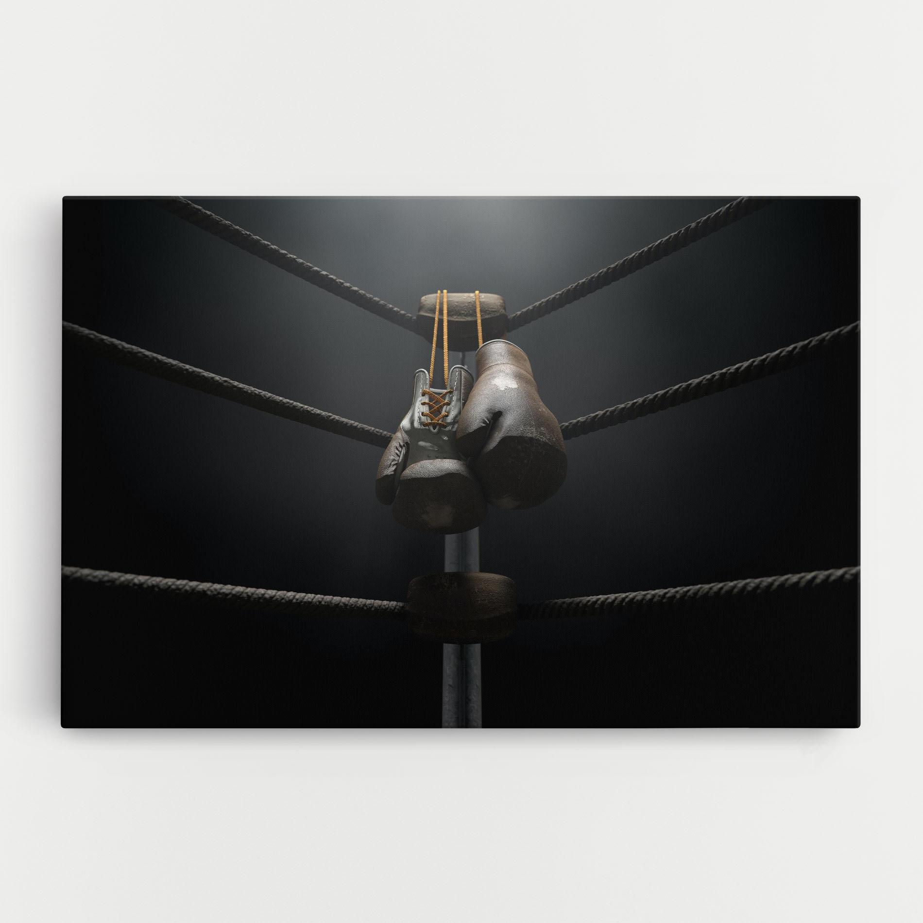 Tablou Canvas Black Boxing Glove mockup 0