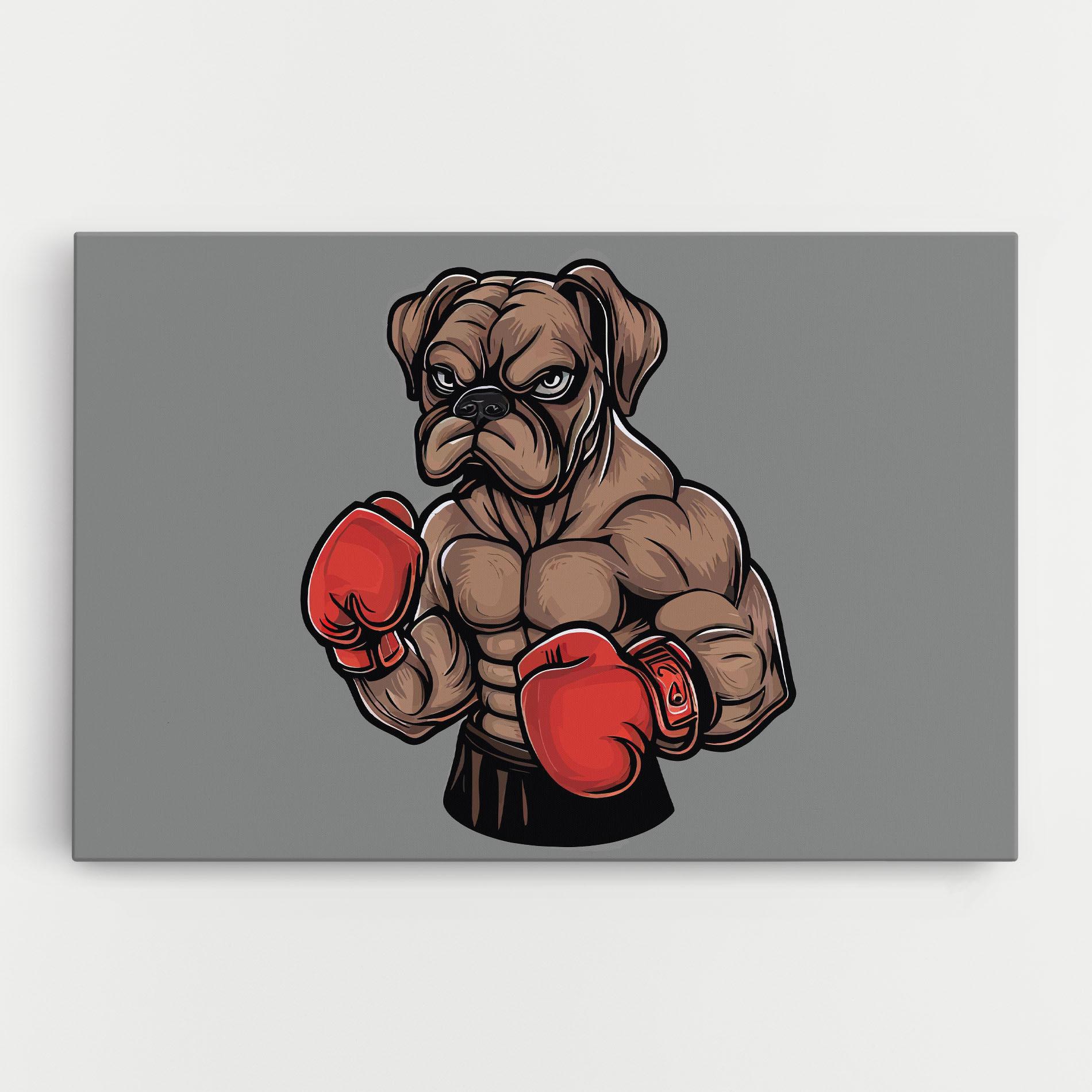 Tablou Canvas Boxer Dog mockup 0