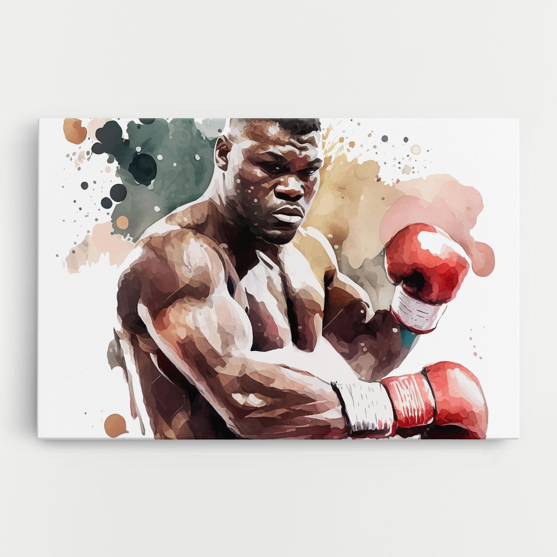 Tablou Canvas Boxing Cream Green mockup 0