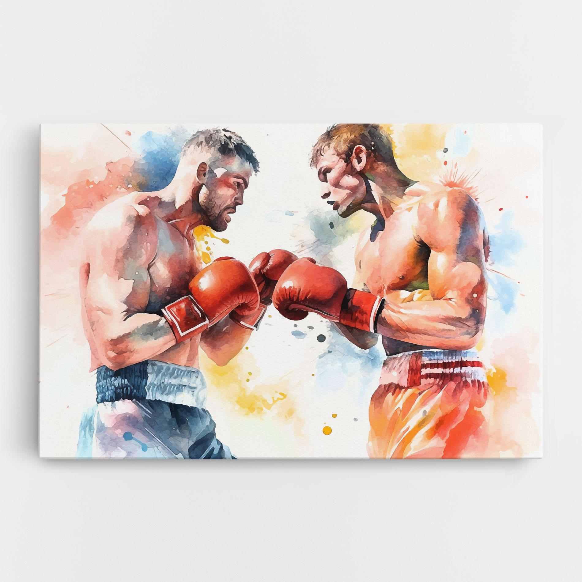 Tablou Canvas Boxing Match Art mockup 0