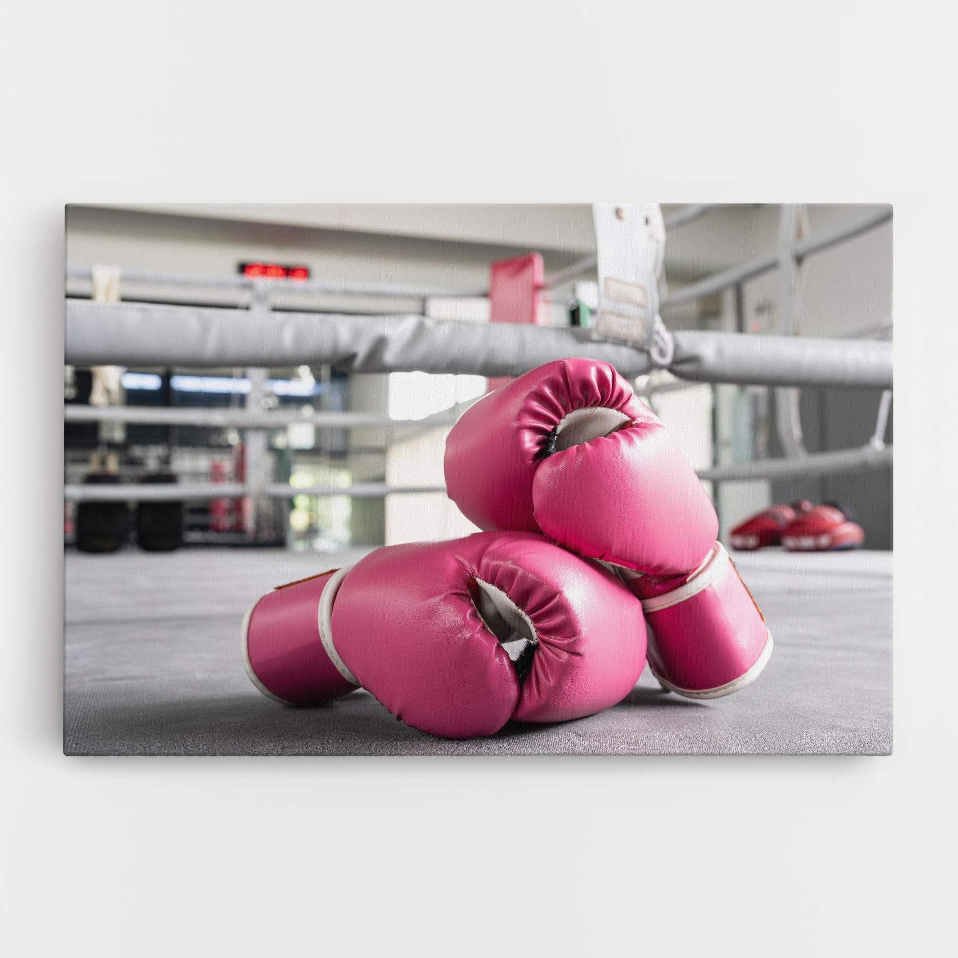 Tablou Canvas Pink Boxing Gloves mockup 0