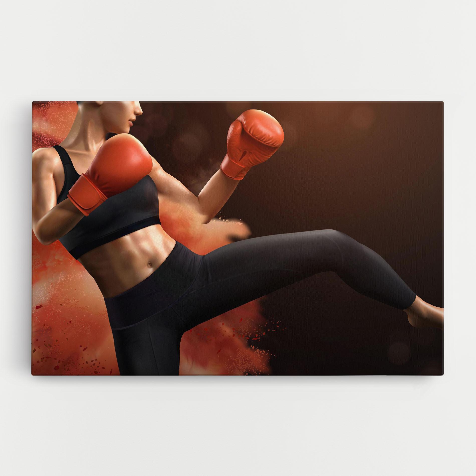 Tablou Canvas Woman Box mockup 0