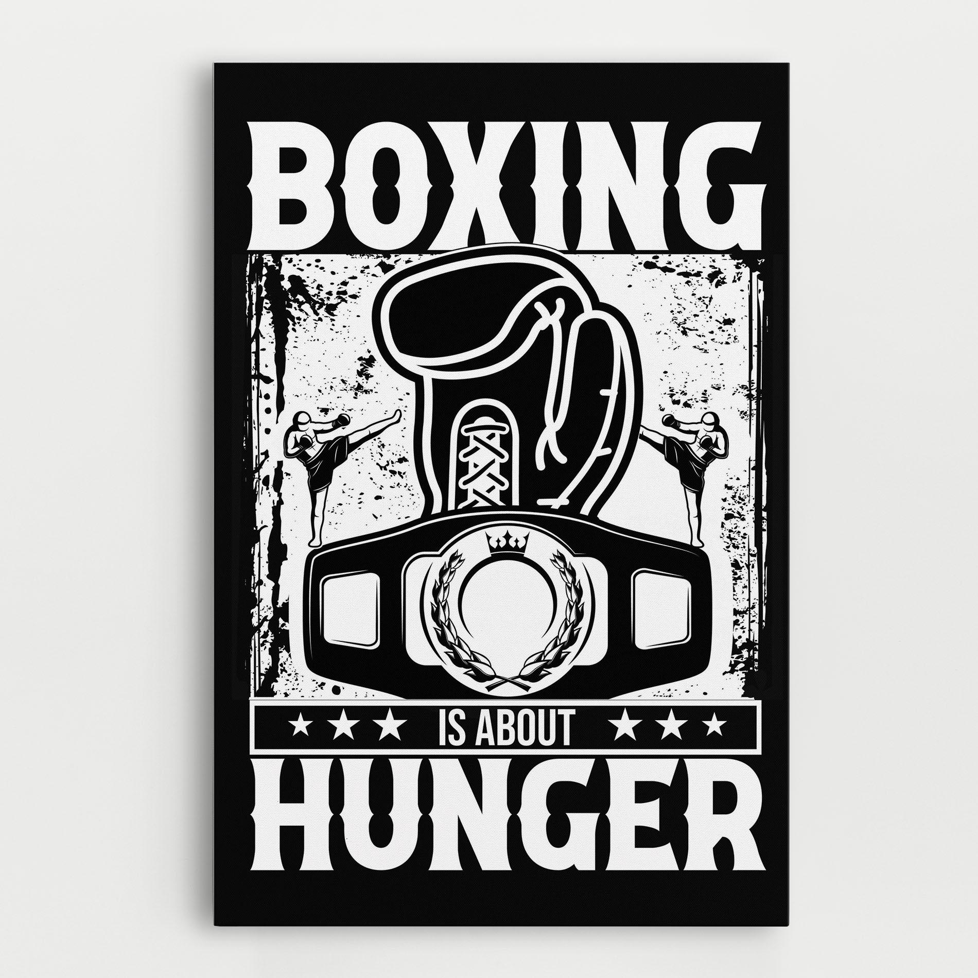 Tablou Canvas Boxing Hunger mockup 0