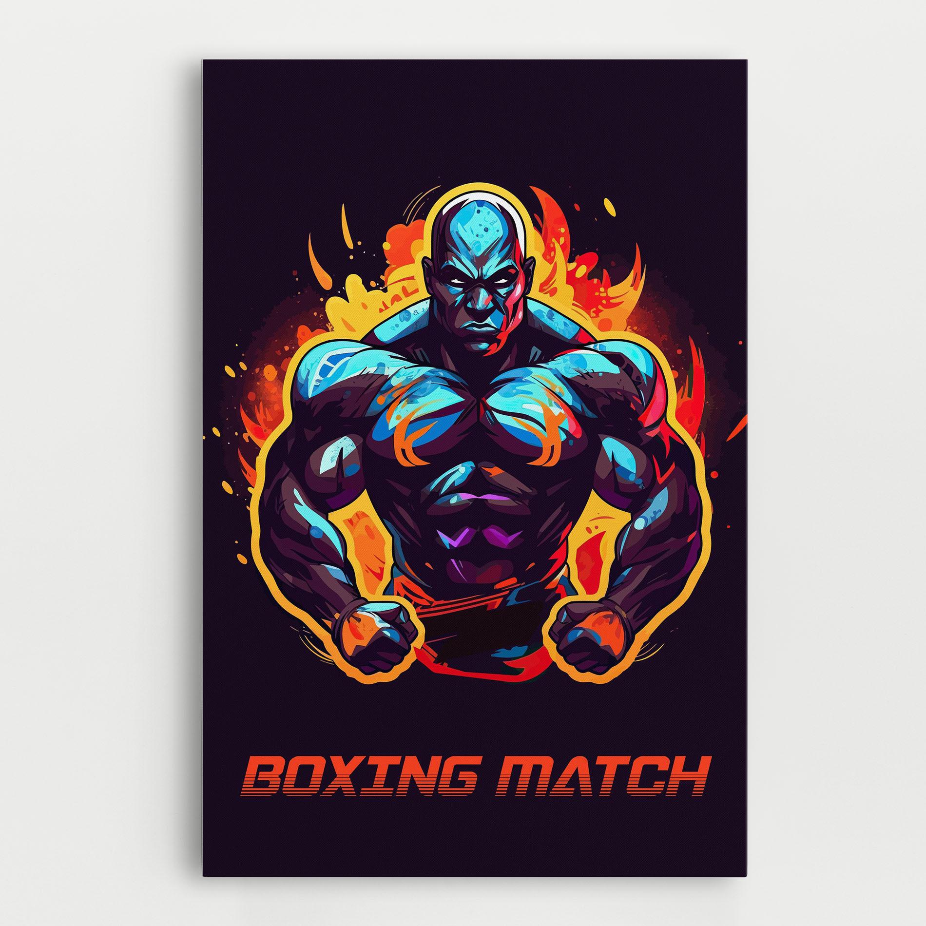 Tablou Canvas Boxing Strong Match mockup 0