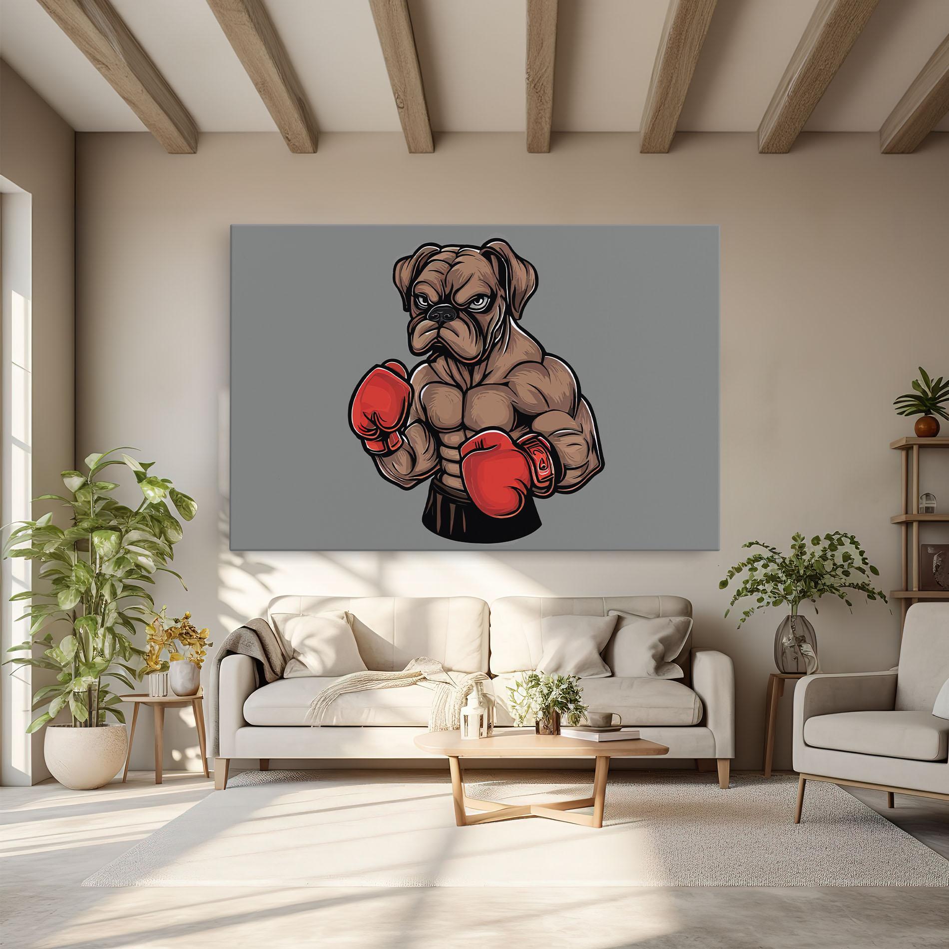 Tablou Canvas Boxer Dog mockup 6