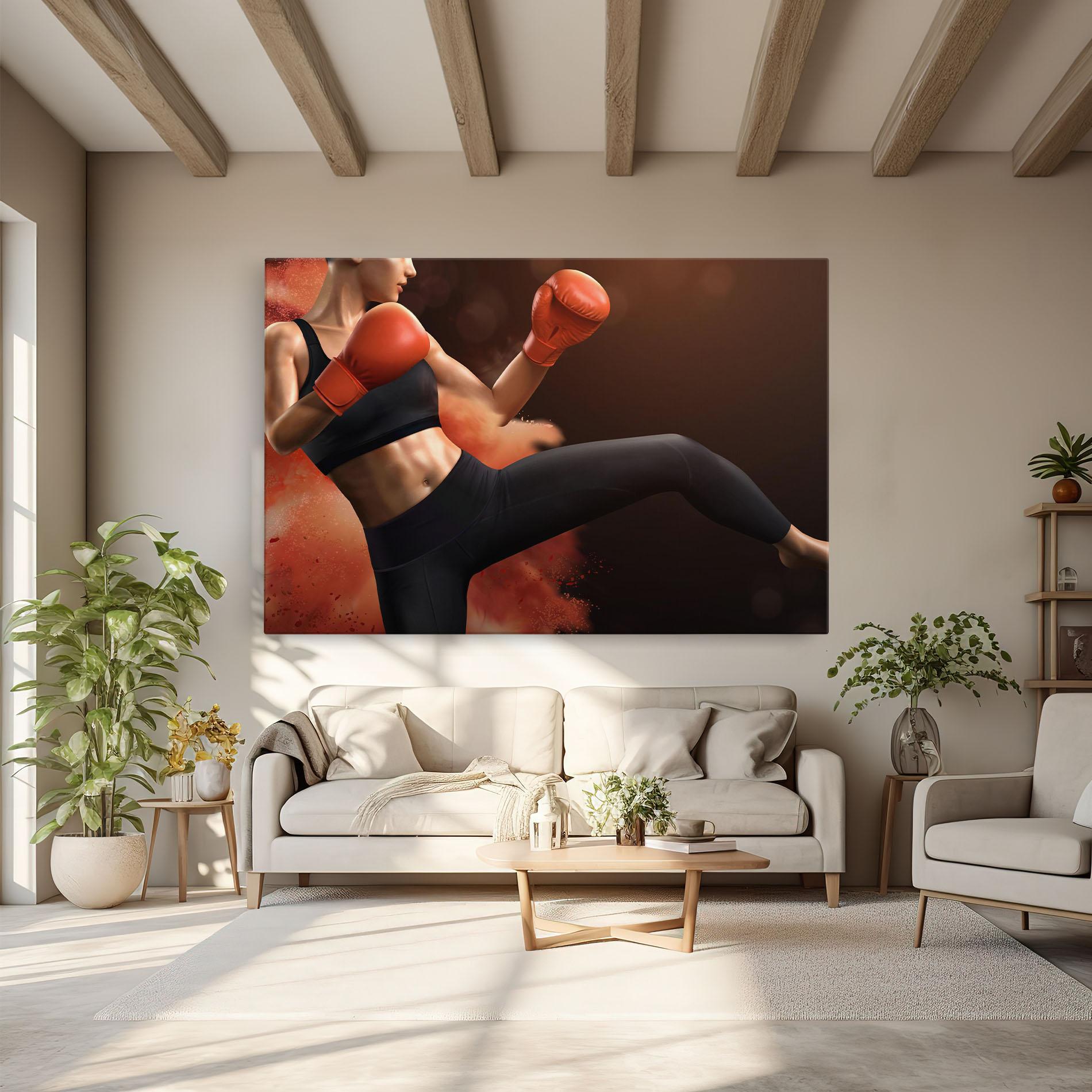 Tablou Canvas Woman Box mockup 6