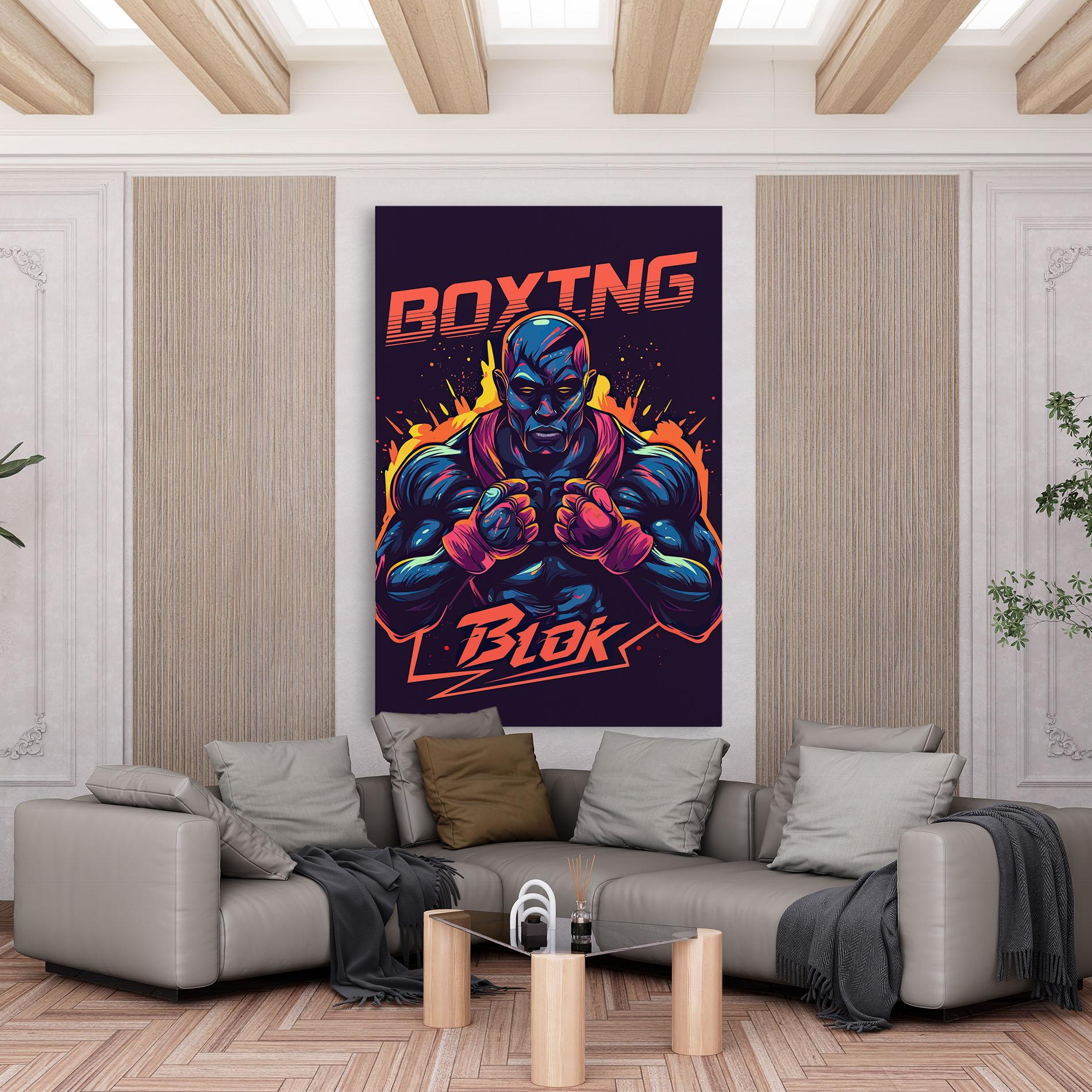 Tablou Canvas Boxing Blok mockup 6