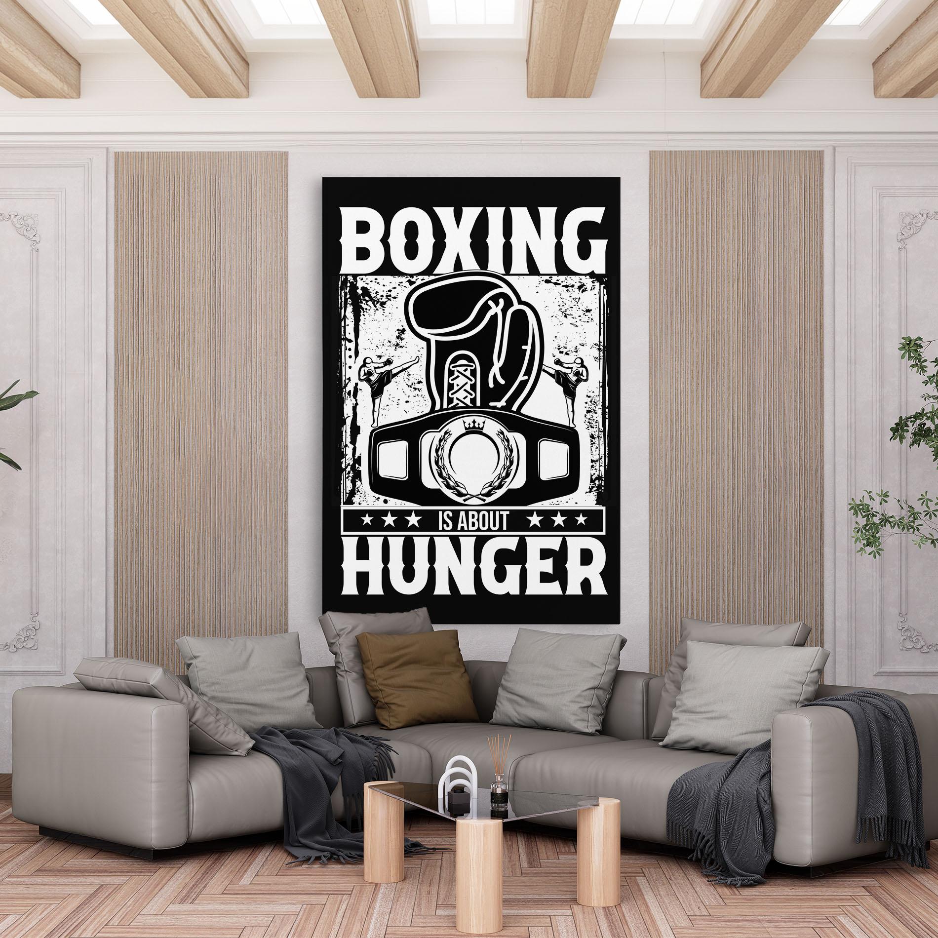 Tablou Canvas Boxing Hunger mockup 6