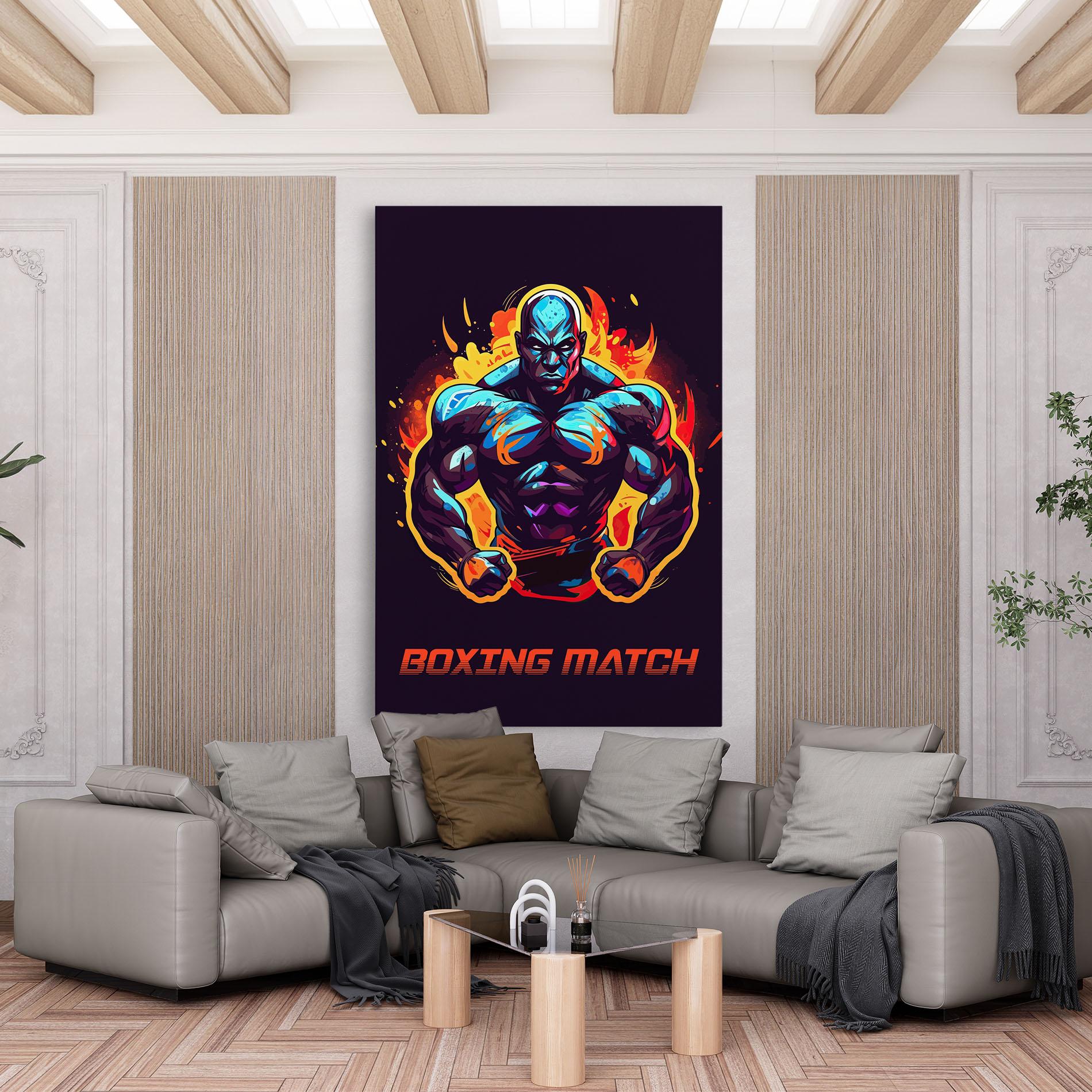 Tablou Canvas Boxing Strong Match mockup 6