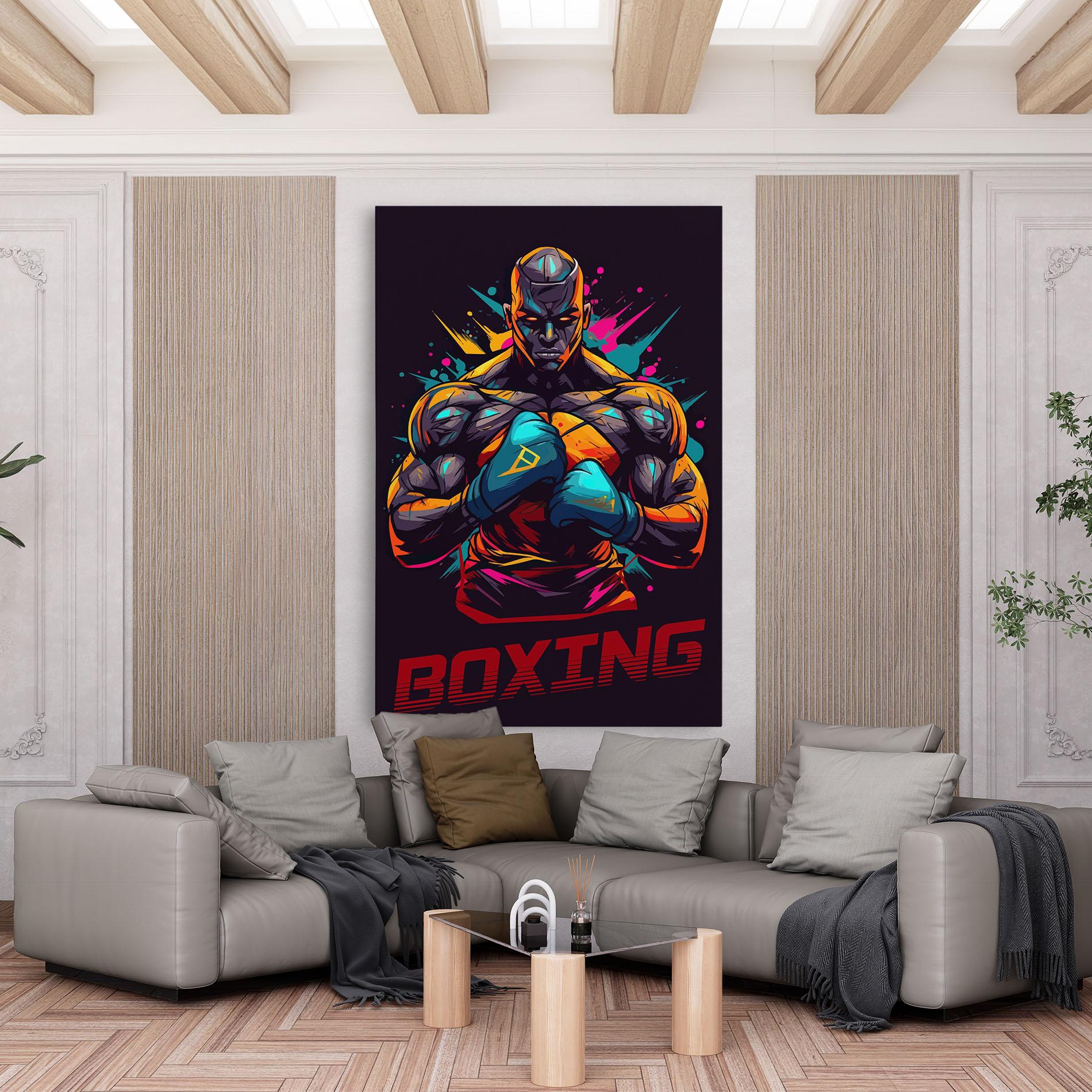 Tablou Canvas Boxing Strong mockup 6