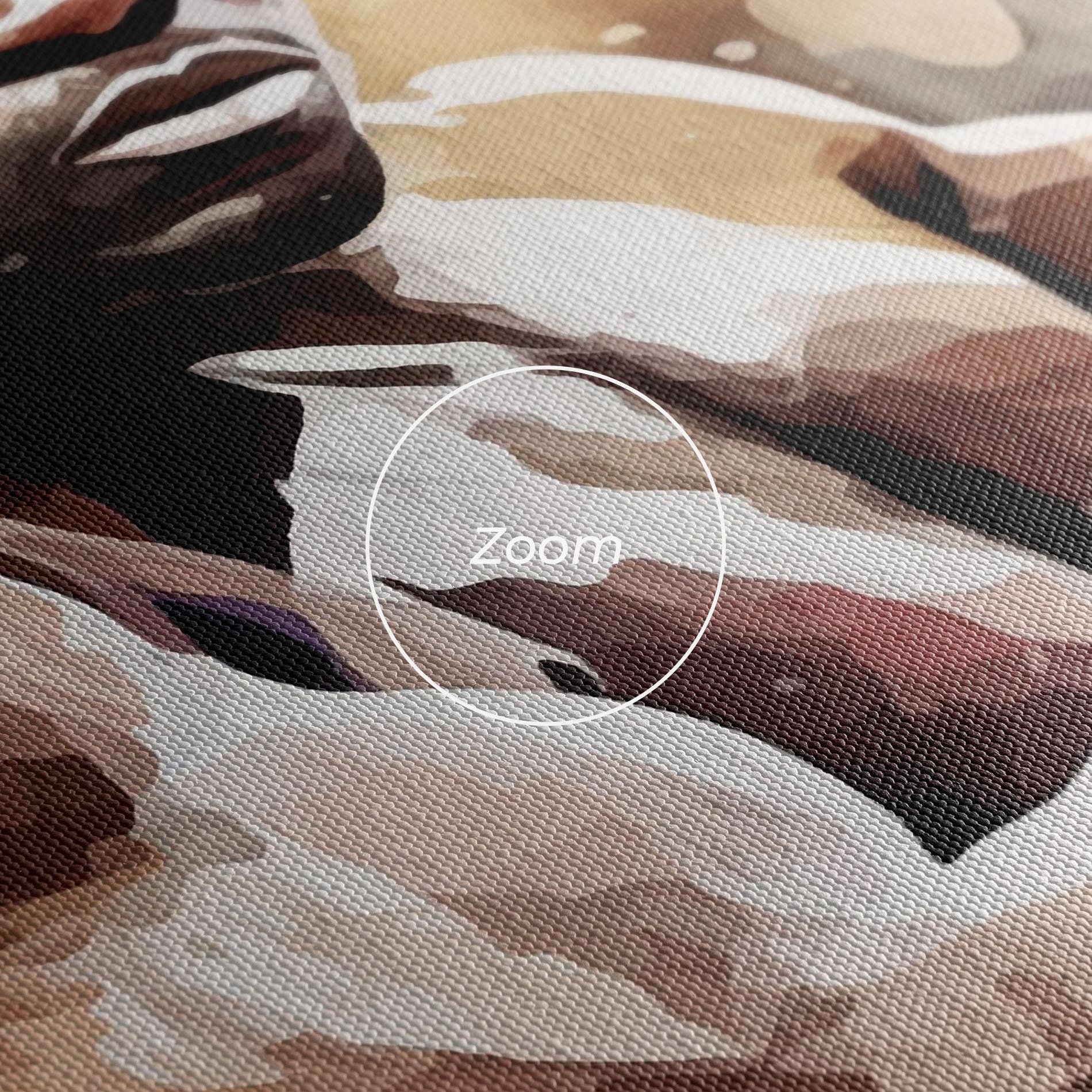 Tablou Canvas Boxing Cream Green mockup 3