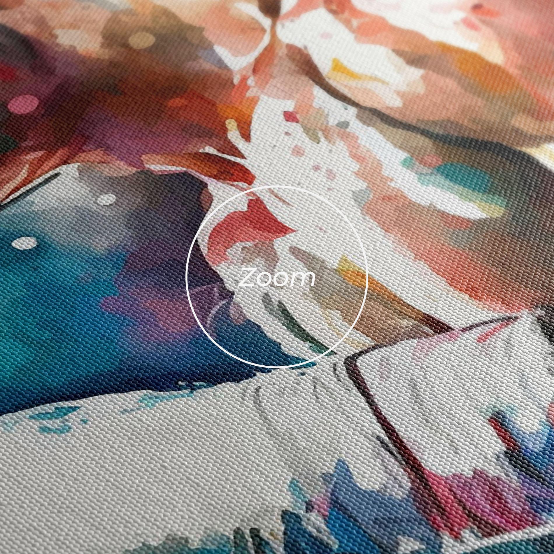 Tablou Canvas Boxing Red Blue mockup 3