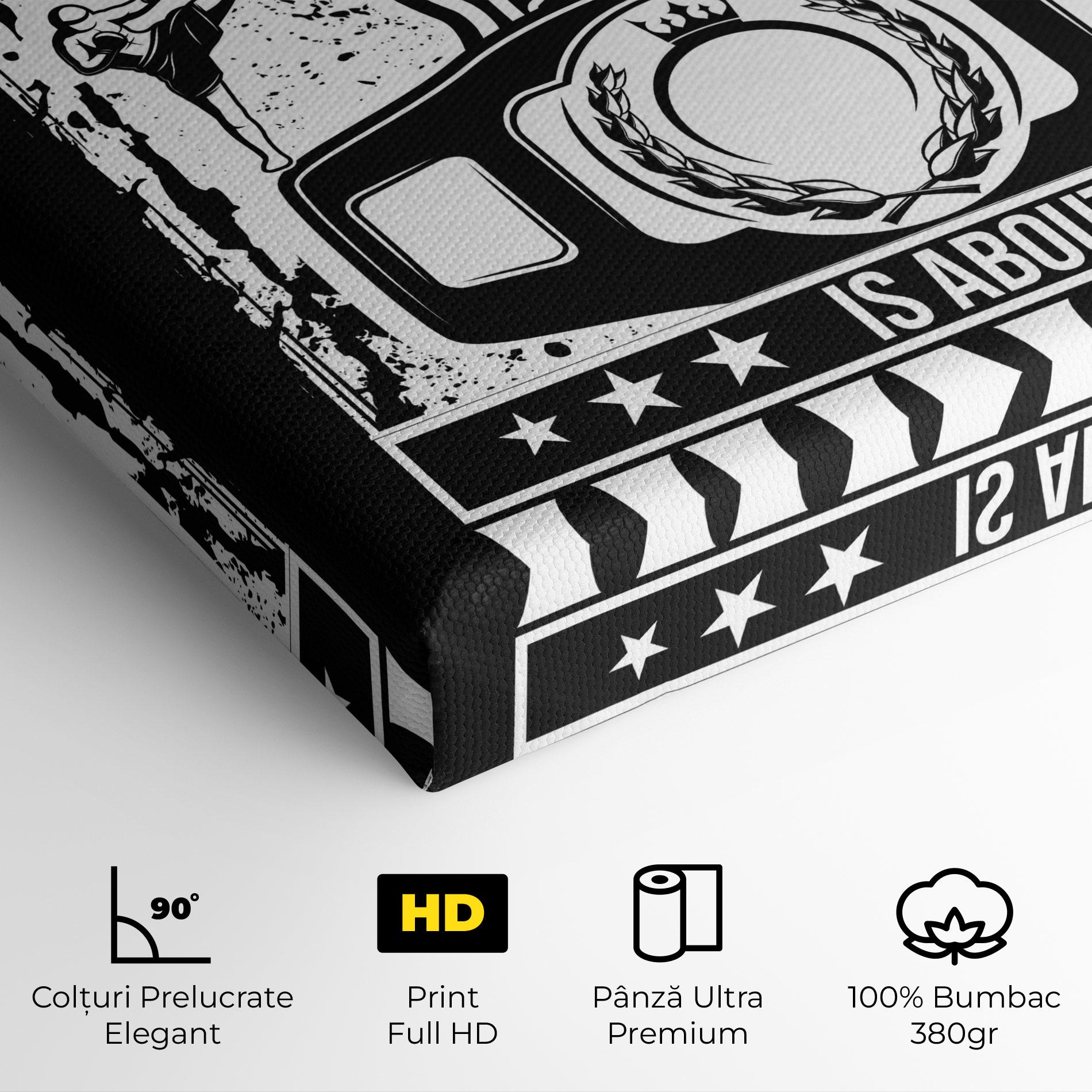 Tablou Canvas Boxing Hunger mockup 4