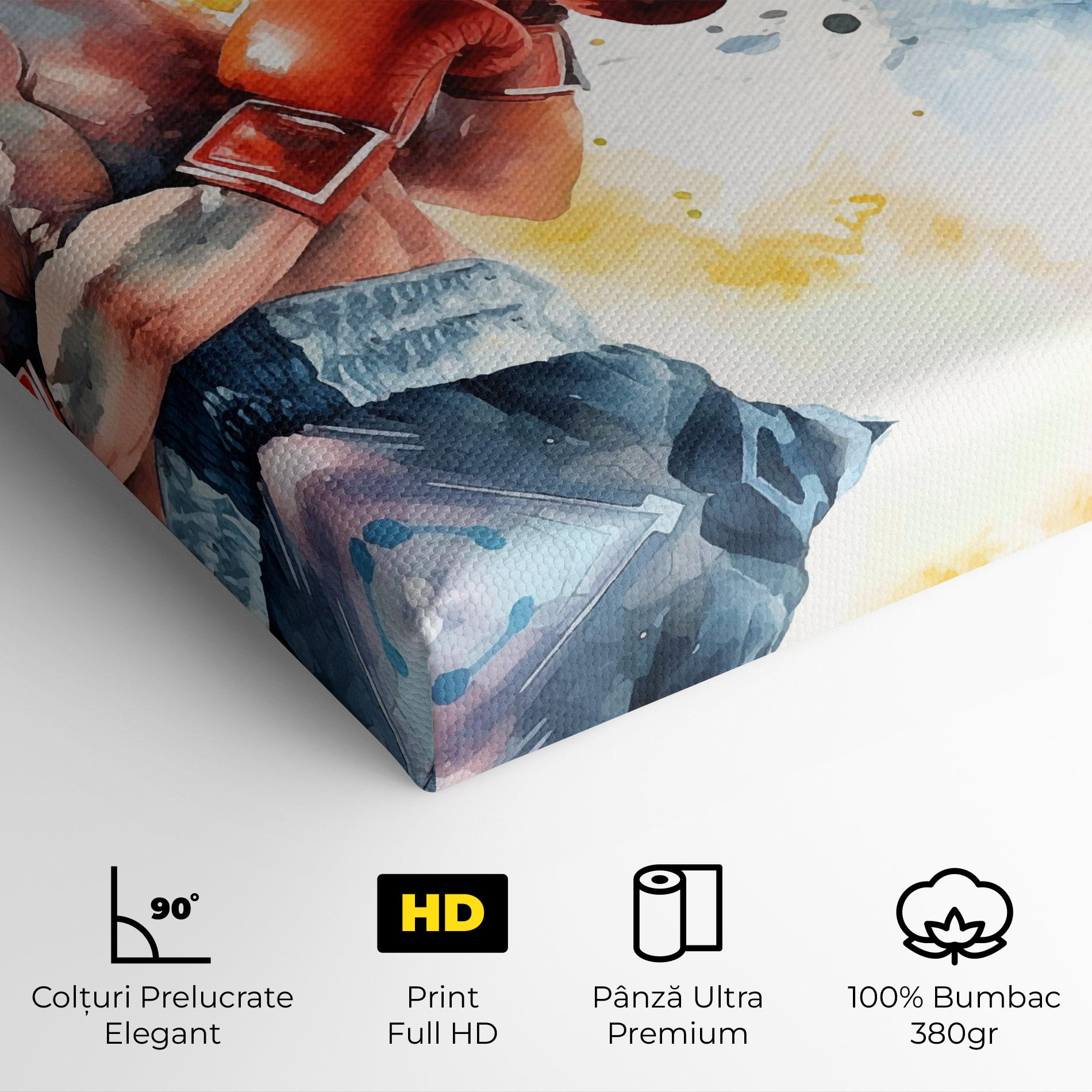 Tablou Canvas Boxing Match Art mockup 4