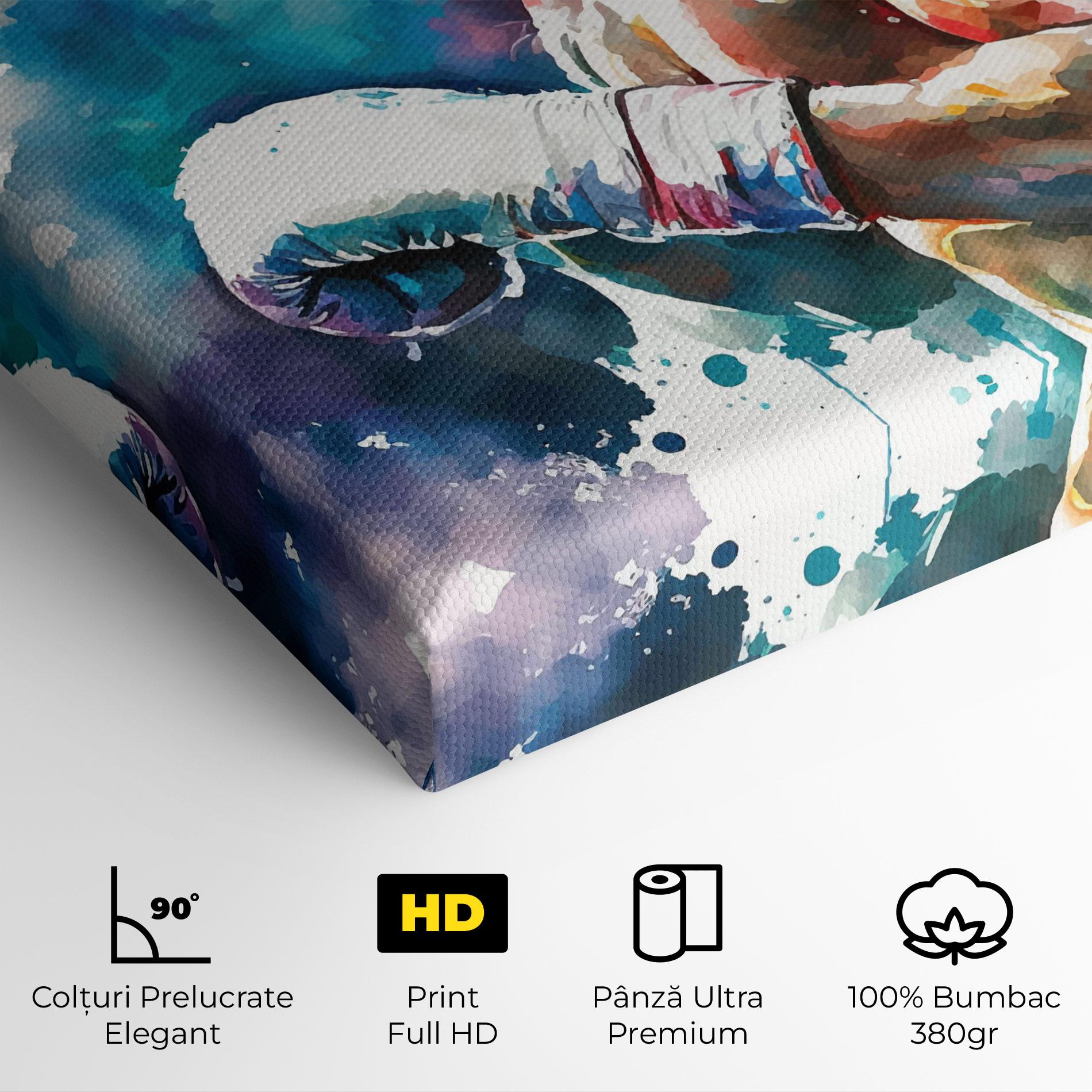 Tablou Canvas Boxing Red Blue mockup 4