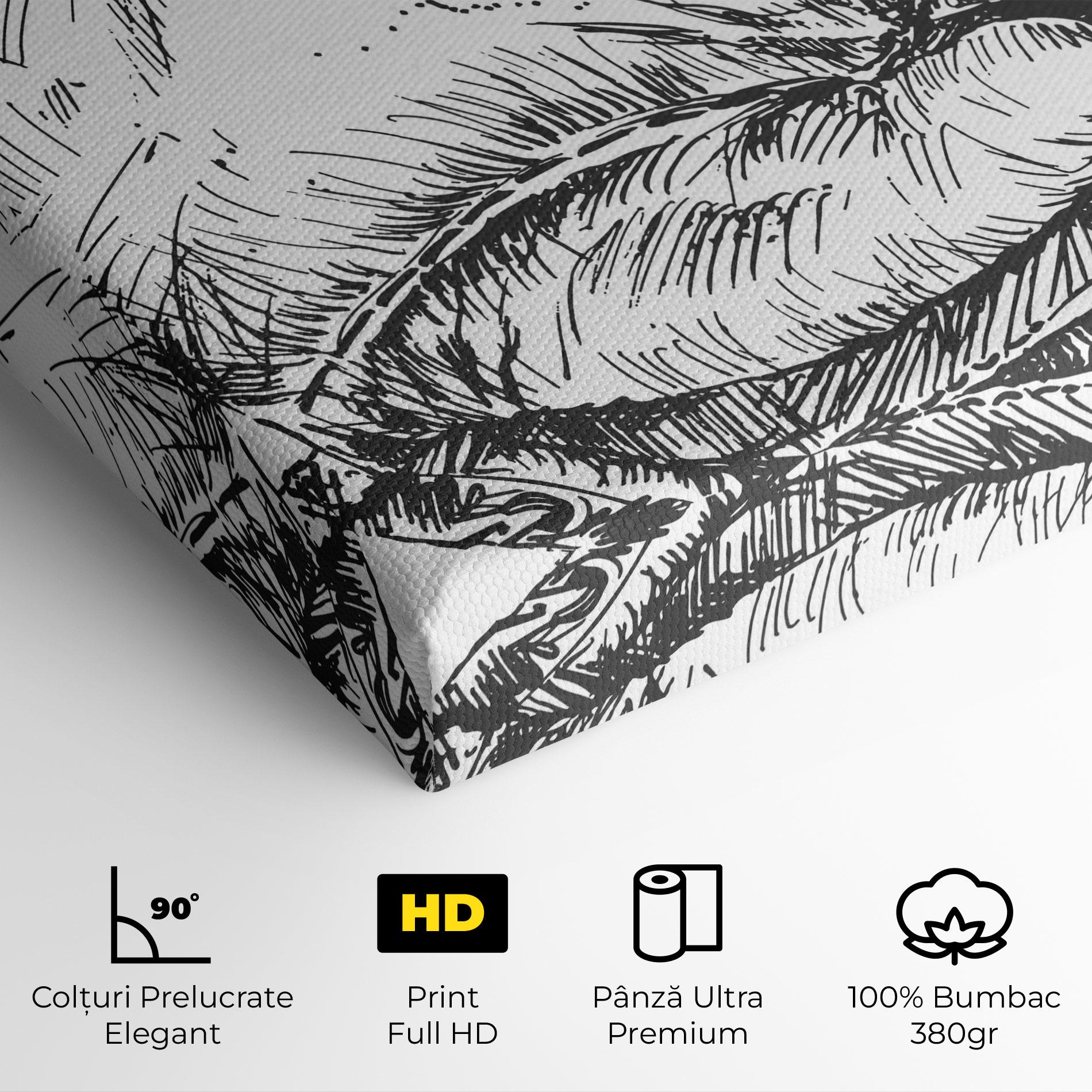 Tablou Canvas Grey Line Glove mockup 4