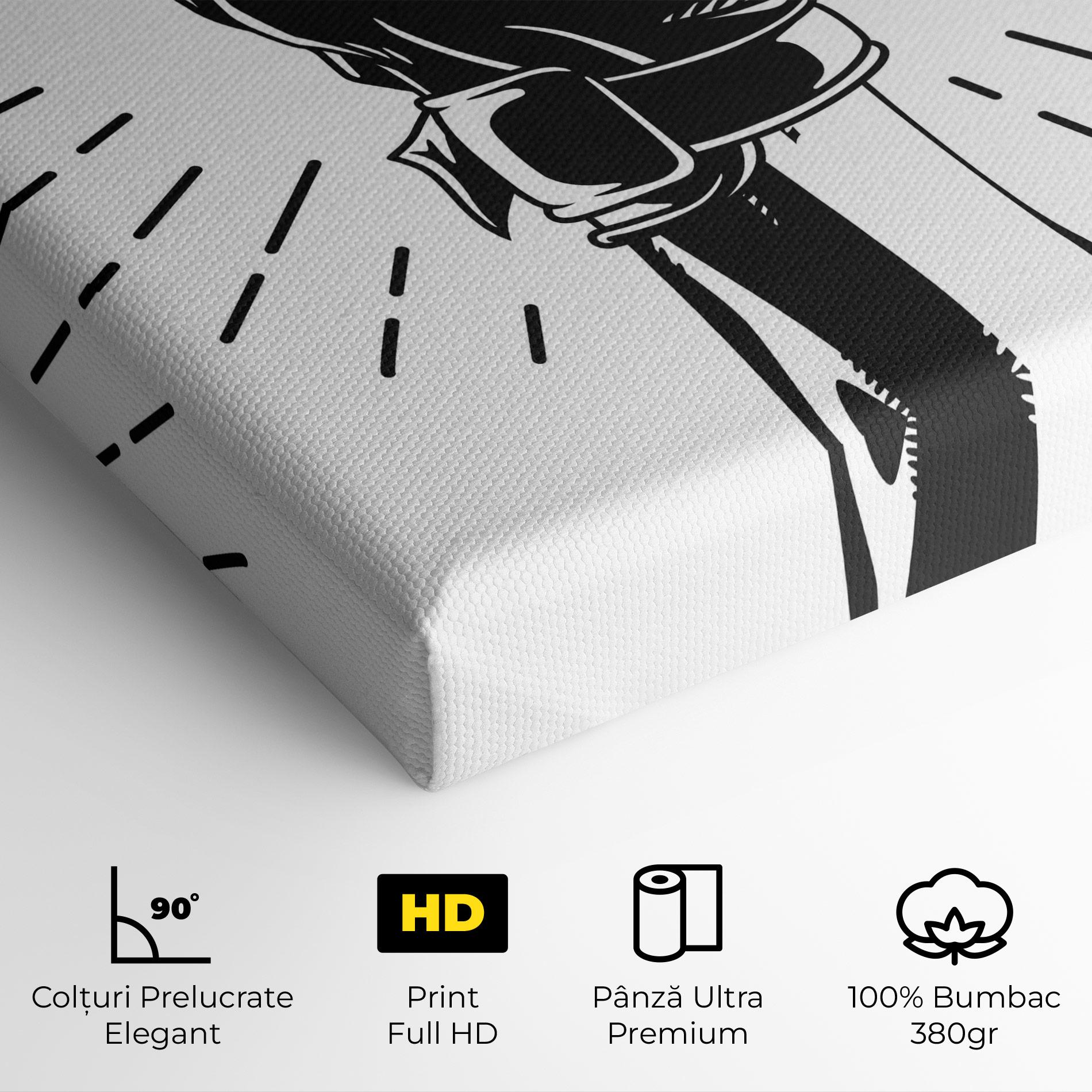 Tablou Canvas White Hand Boxing mockup 4