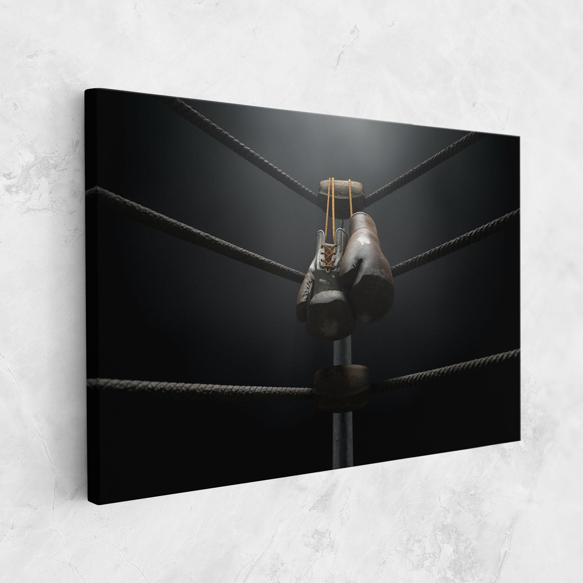 Tablou Canvas Black Boxing Glove mockup 1