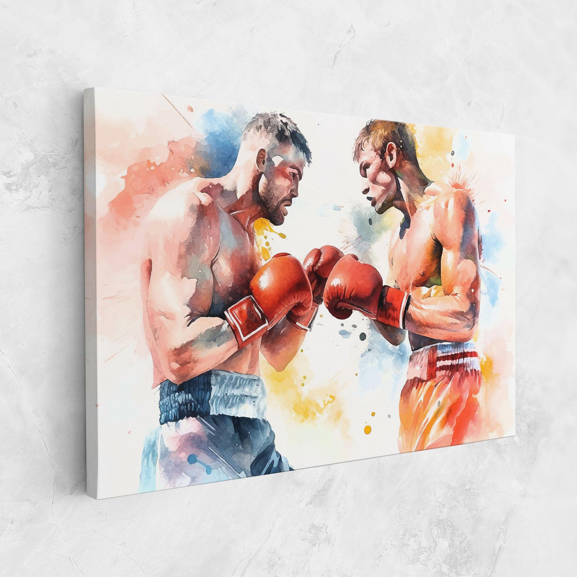 Tablou Canvas Boxing Match Art mockup 1
