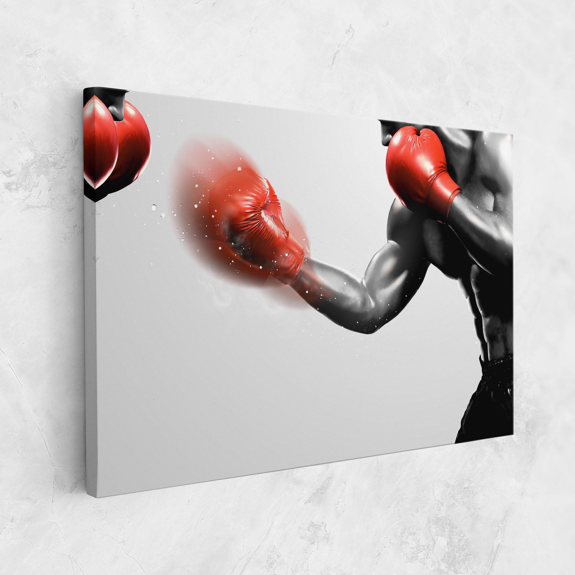 Tablou Canvas Red Smoke Box mockup 1