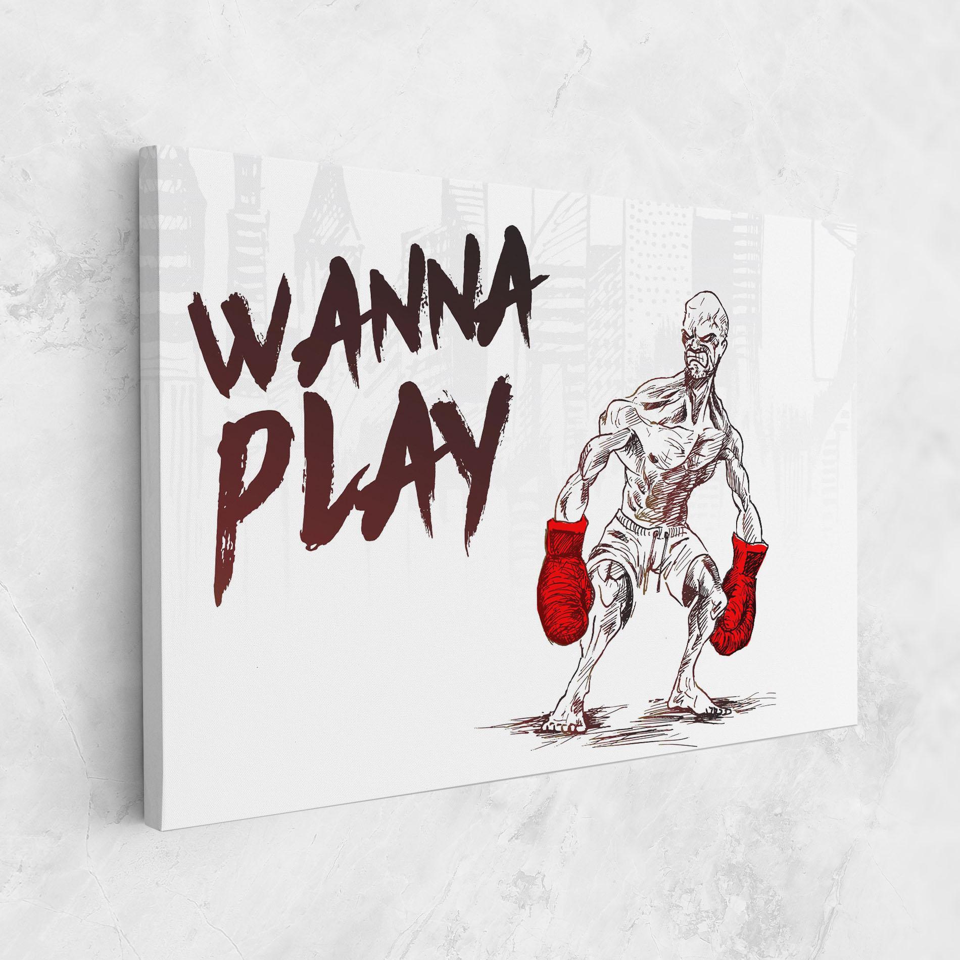 Tablou Canvas Wanna Play Box mockup 1