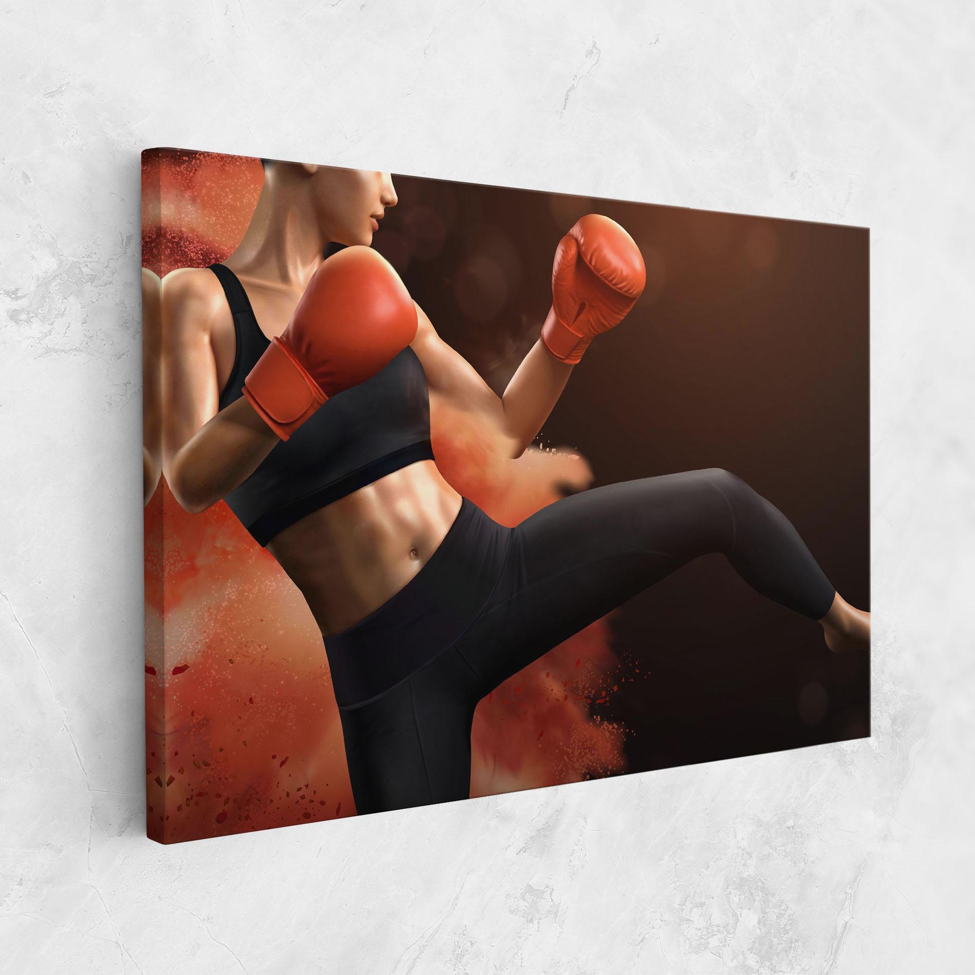 Tablou Canvas Woman Box mockup 1