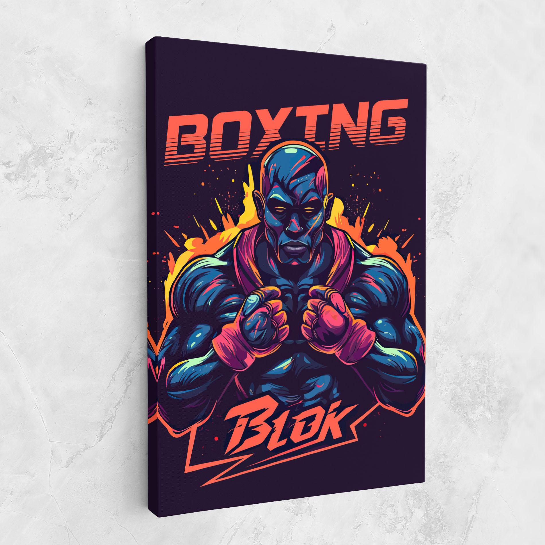 Tablou Canvas Boxing Blok mockup 1