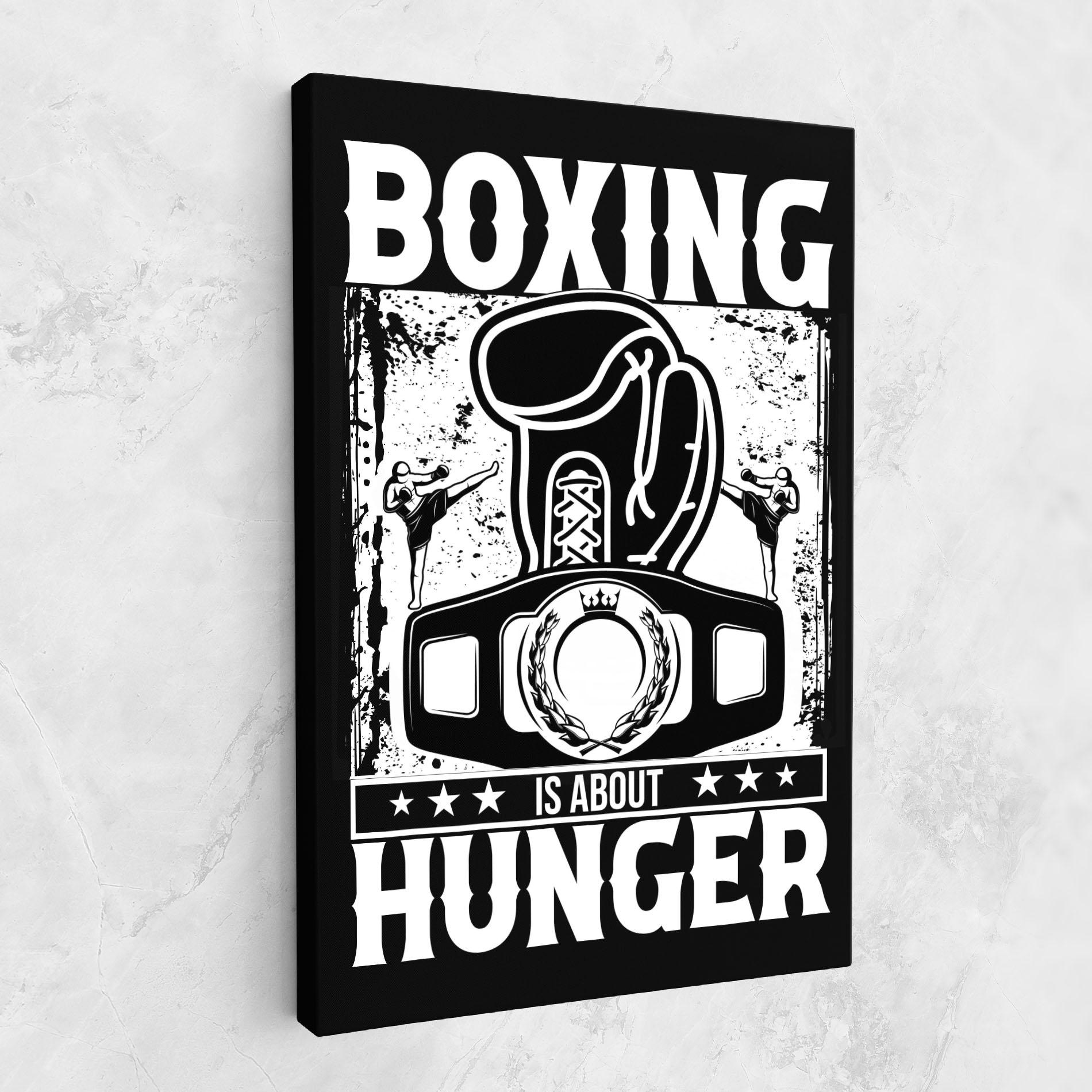 Tablou Canvas Boxing Hunger mockup 1