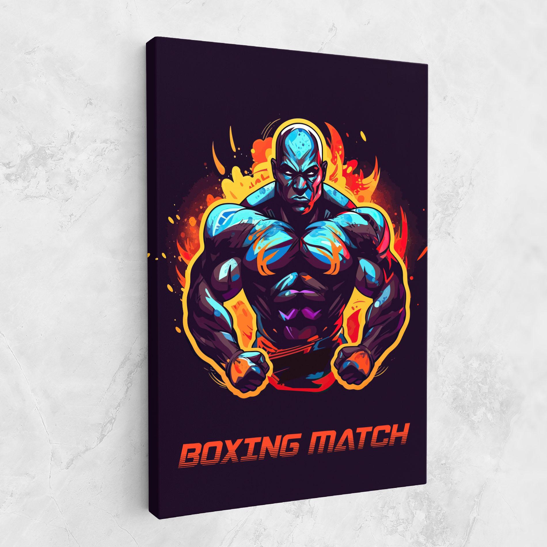 Tablou Canvas Boxing Strong Match mockup 1